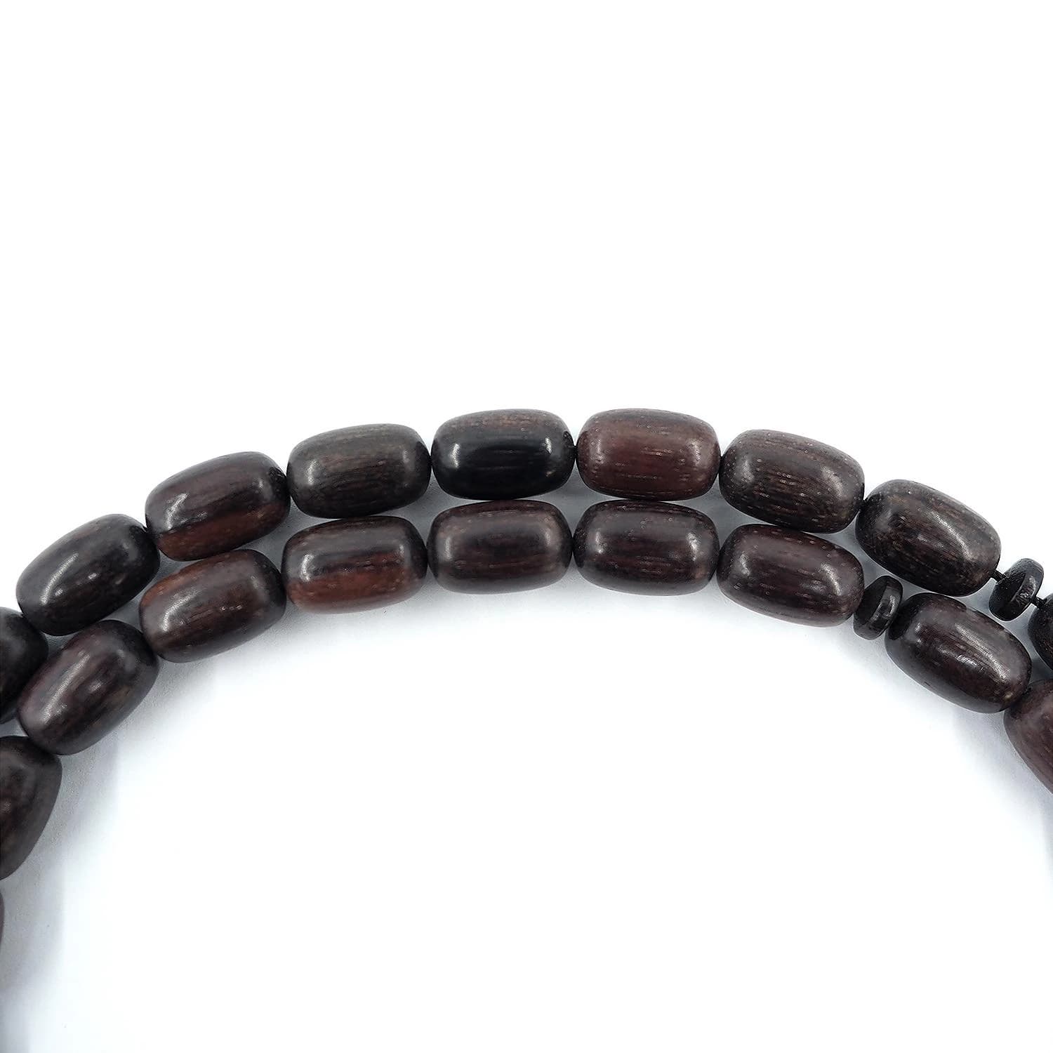 Red Ebony Wood Tasbeeh, Capsule Cut Prayer Beads, Handmade Tasbeeh for Men, Luxury Wooden Tasbeeh, Islamic Gift, Premium Tasbeeh - image 3