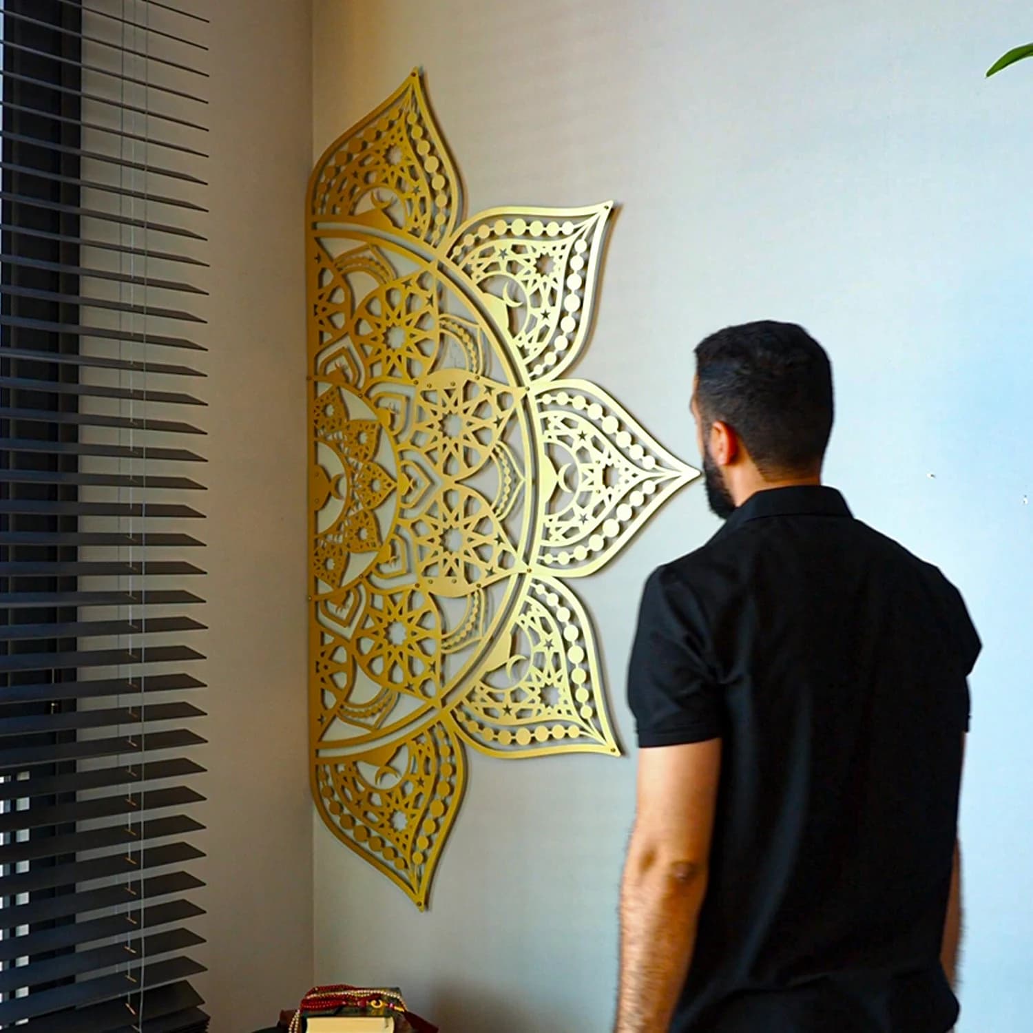 Metal Islamic Mandala Wall Art Hangable in 4 Ways, Arabic Wall Decor, Moroccan Decor, Indian Home Decor, Spiritual Decor, Wall Hangings - image 2