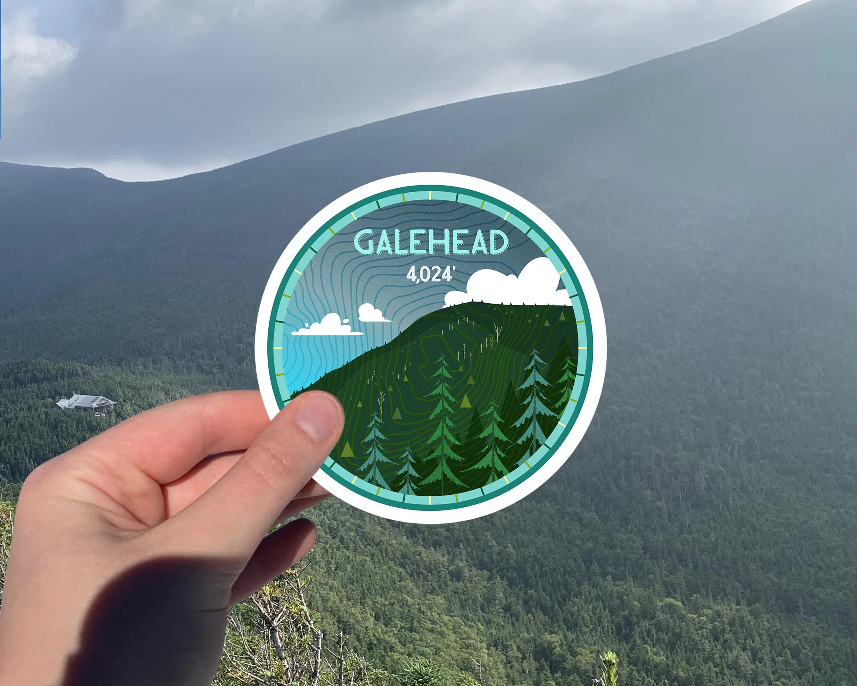 Mount Galehead Hiking Sticker or Magnet - New Hampshire White Mountains