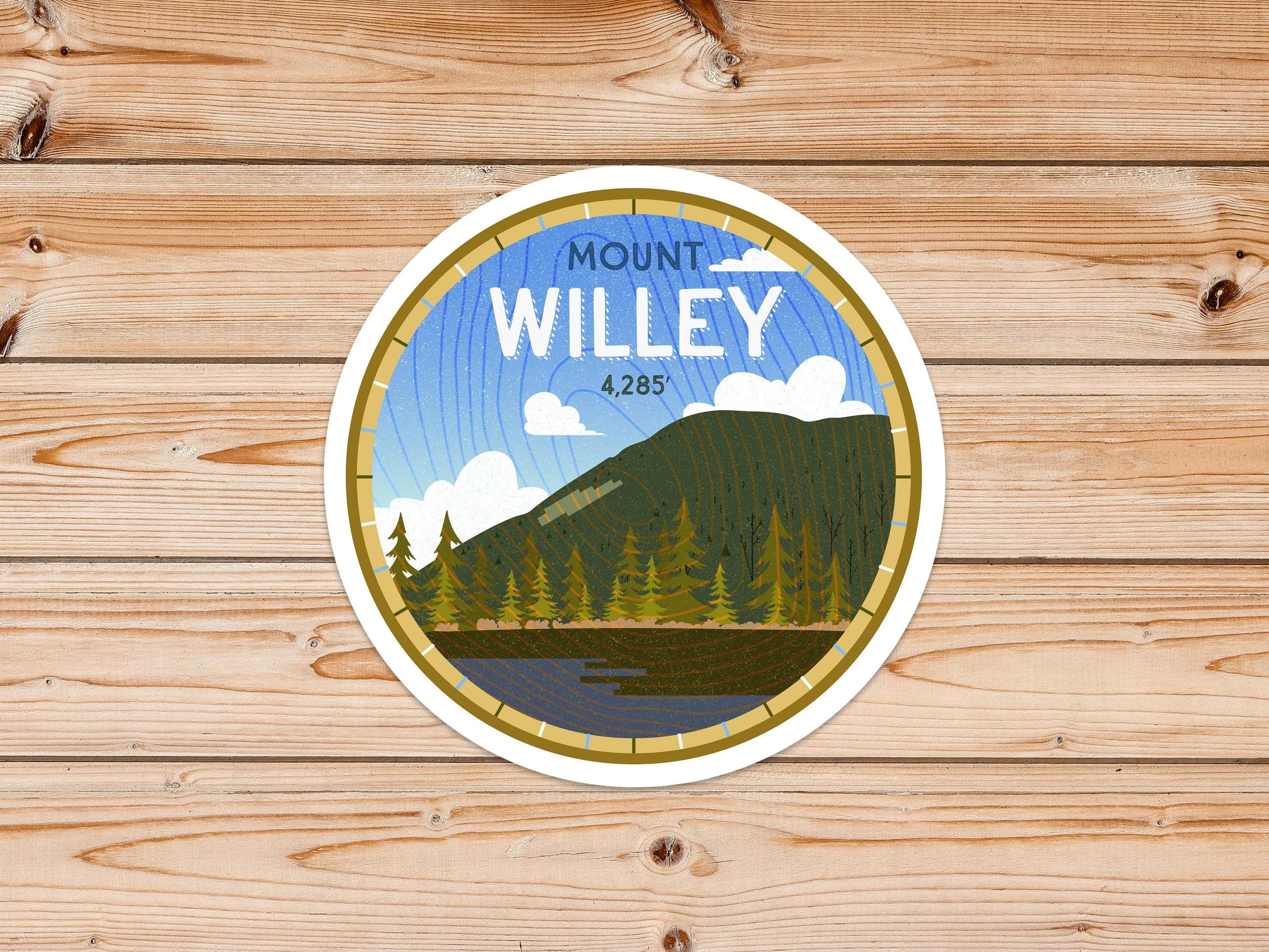 Mount Willey Sticker: NH White Mountains Hiking Gift