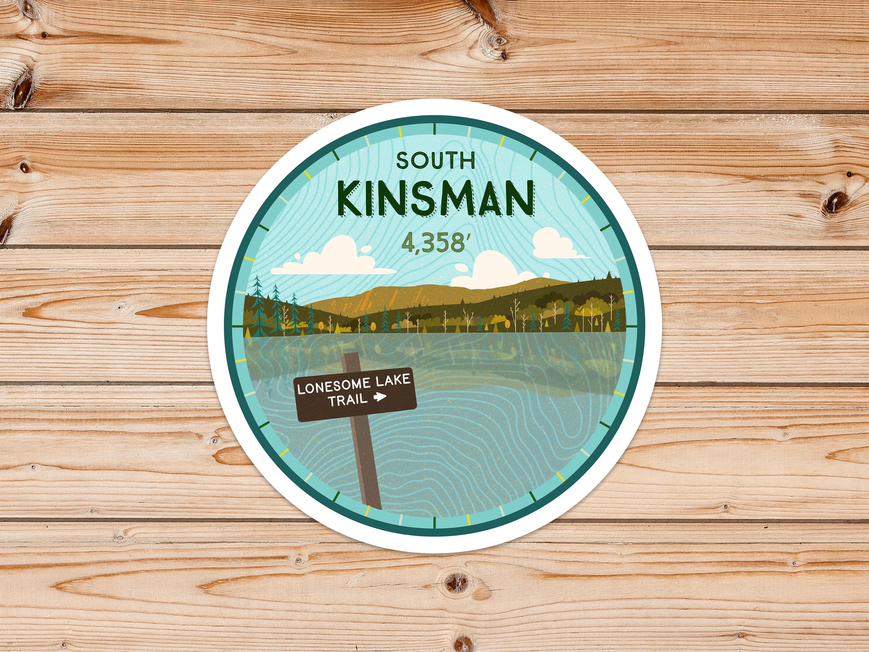South Kinsman Mountain Sticker: NH White Mountains Waterproof Decal - image 2