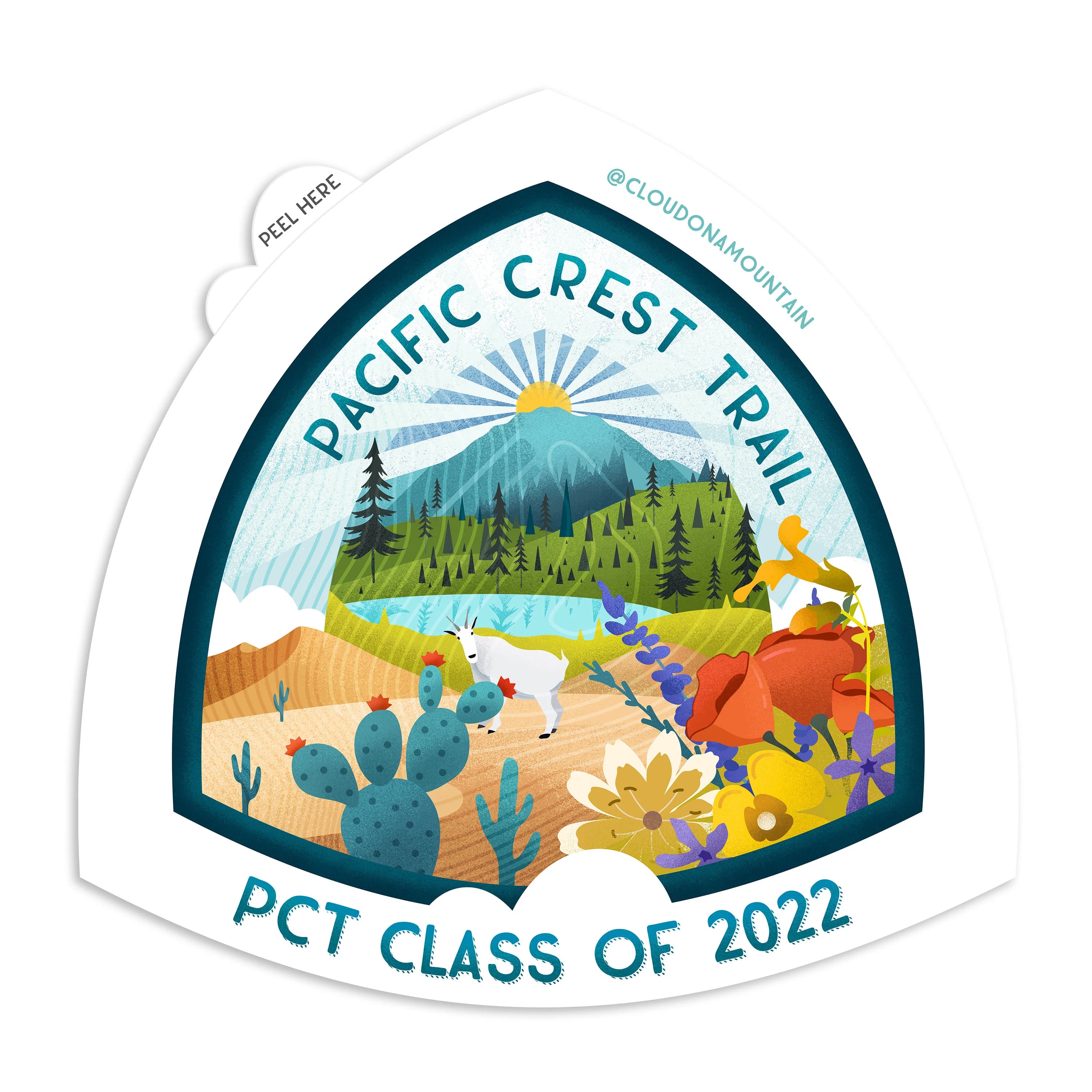 PCT Pacific Crest Trail - Thru Hiking - Vinyl Sticker - image 3