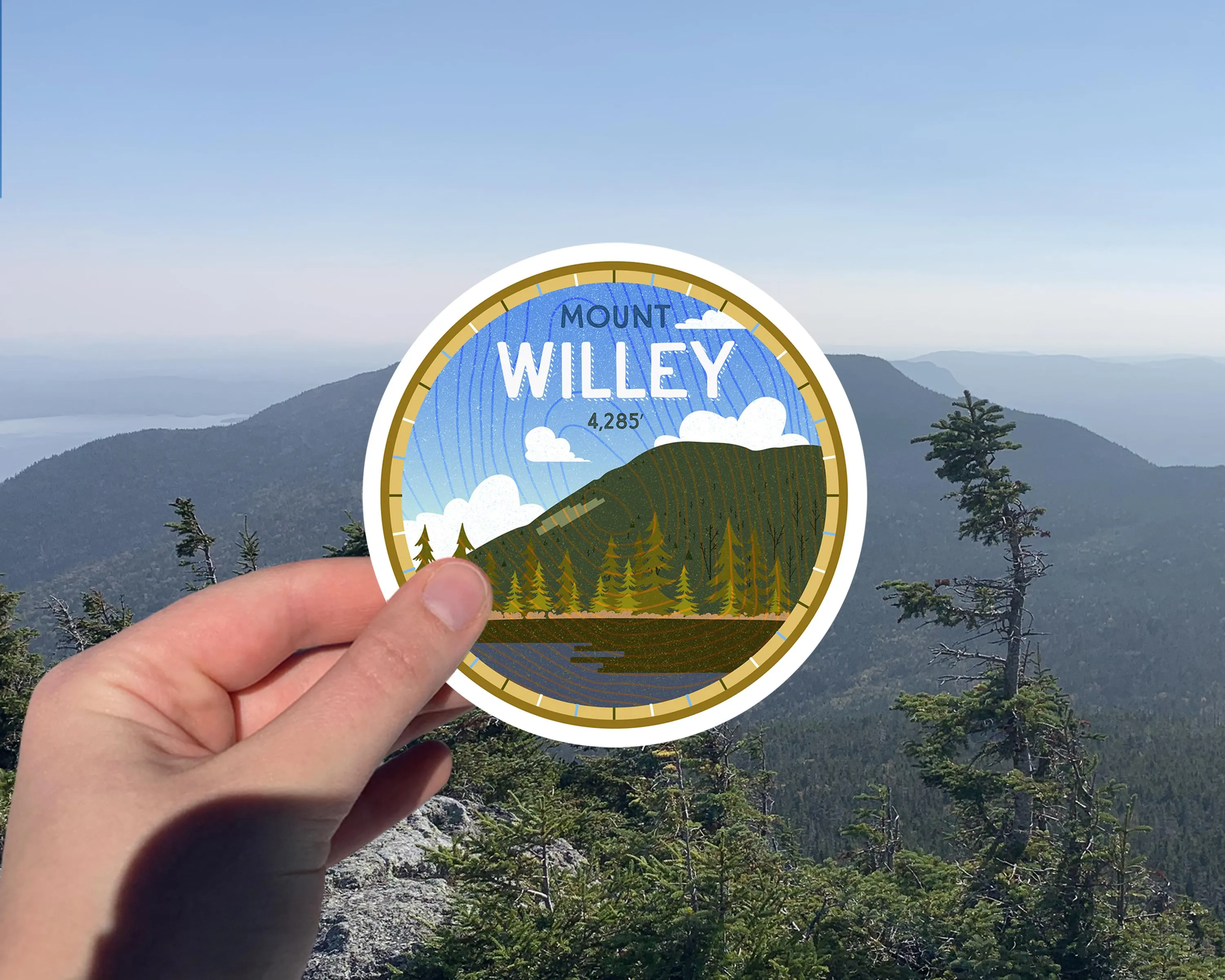 Mount Willey Sticker: NH White Mountains Hiking Gift - image 2