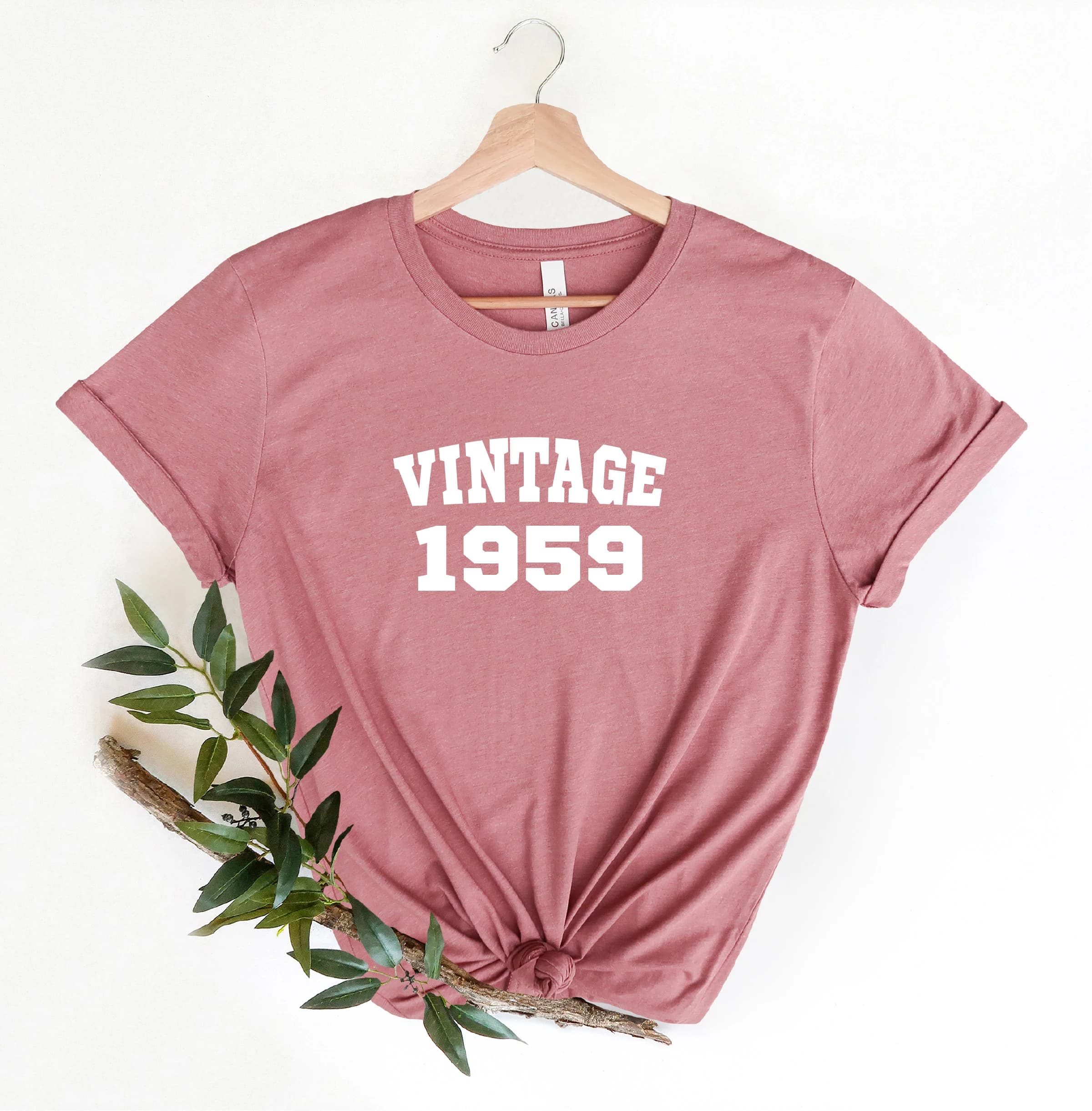 Custom Vintage T-shirt, Personalized 1959 Shirt, 63th Birthday Tshirt, 63th Anniversary Party Tee, 1959 T-Shirt, Gift for Birthday Shirts - image 5