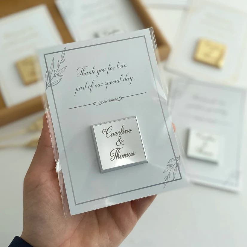 Wedding Chocolate, Wedding Favors, Engagement Favors Chocolate, Chocolate For Guests, Card Chocolate - image 3