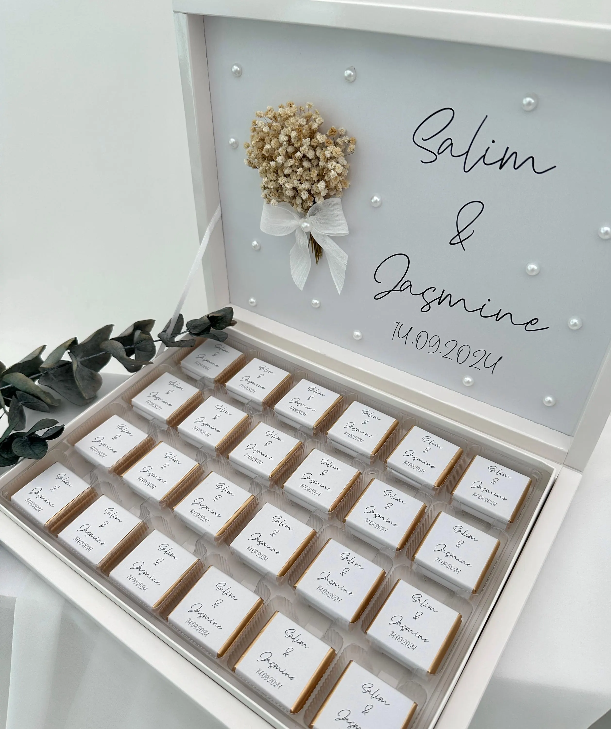 Pearl Wedding Favors Chocolate, Wedding Favors, Engagement Chocolate, Wedding Chocolate, Luxury Box Chocolate, Pearl Favors - image 4