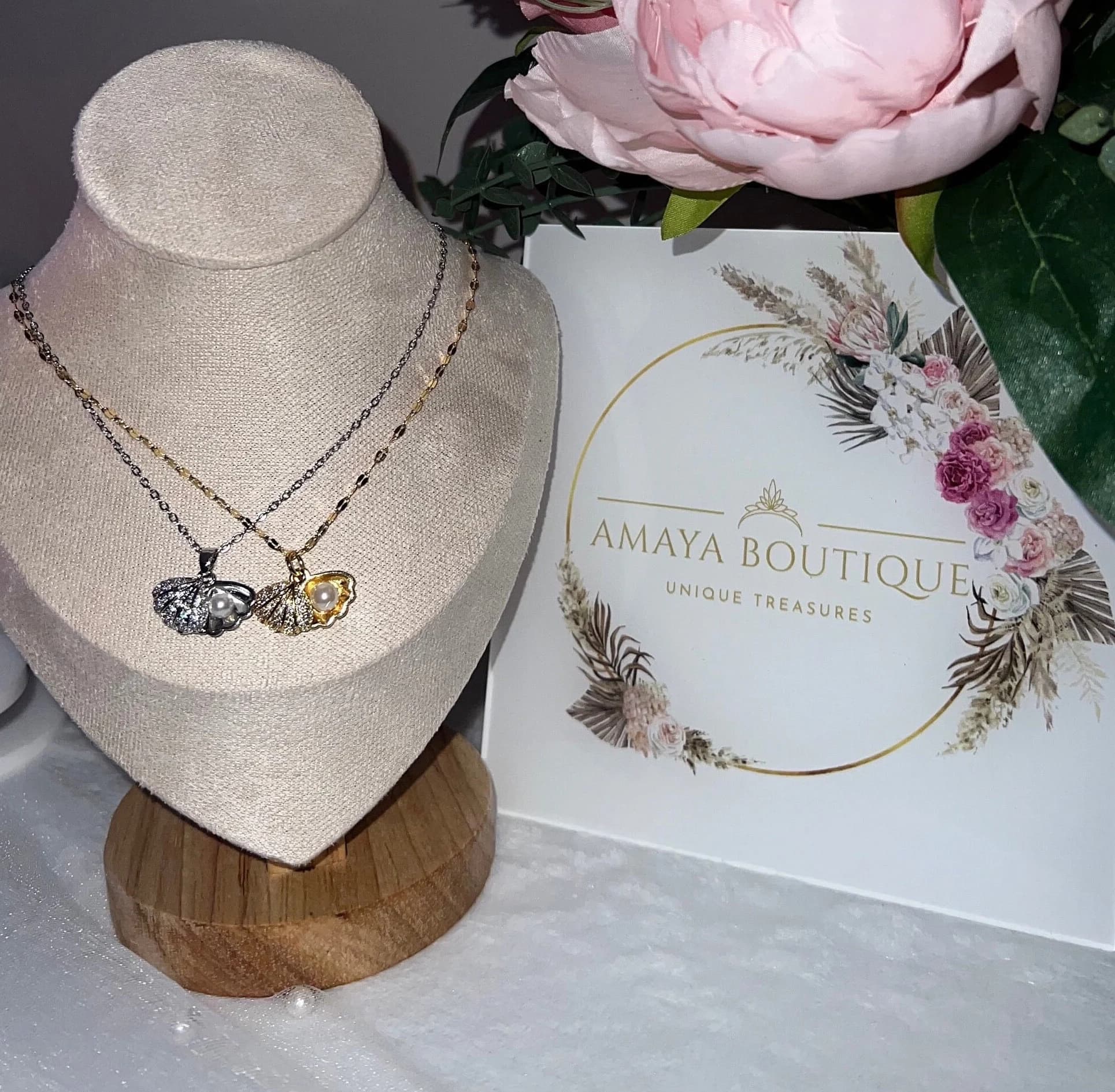 Pearl In Shell Neckace | Shell Necklace | Gift Idea | Dainty Necklace | - image 3