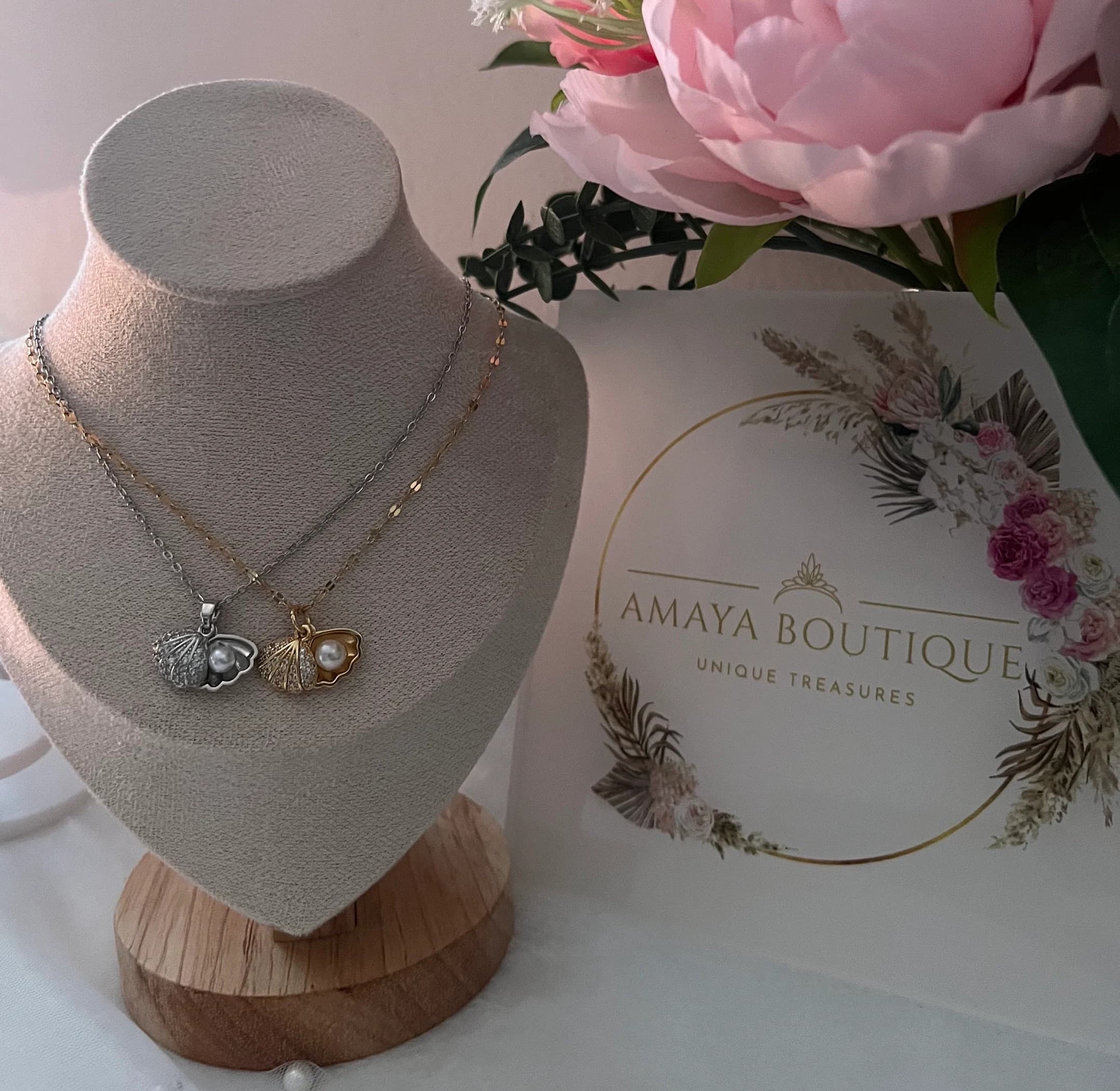 Pearl In Shell Neckace | Shell Necklace | Gift Idea | Dainty Necklace | - image 4