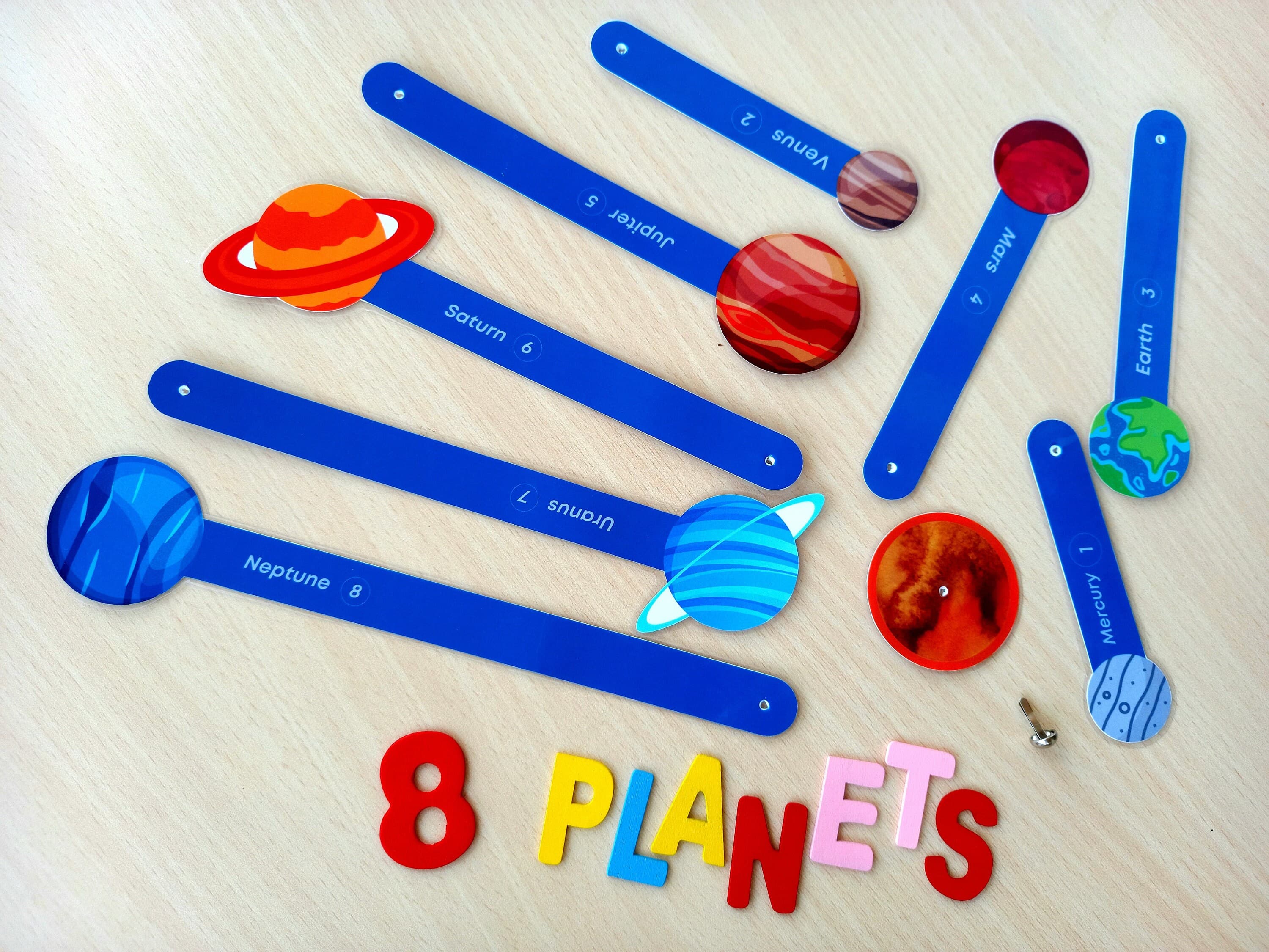 Solar System Printable Activity, Solar System Models, Match the Planets, Planet's activity, Homeschool Preschool Worksheet, planet wheel