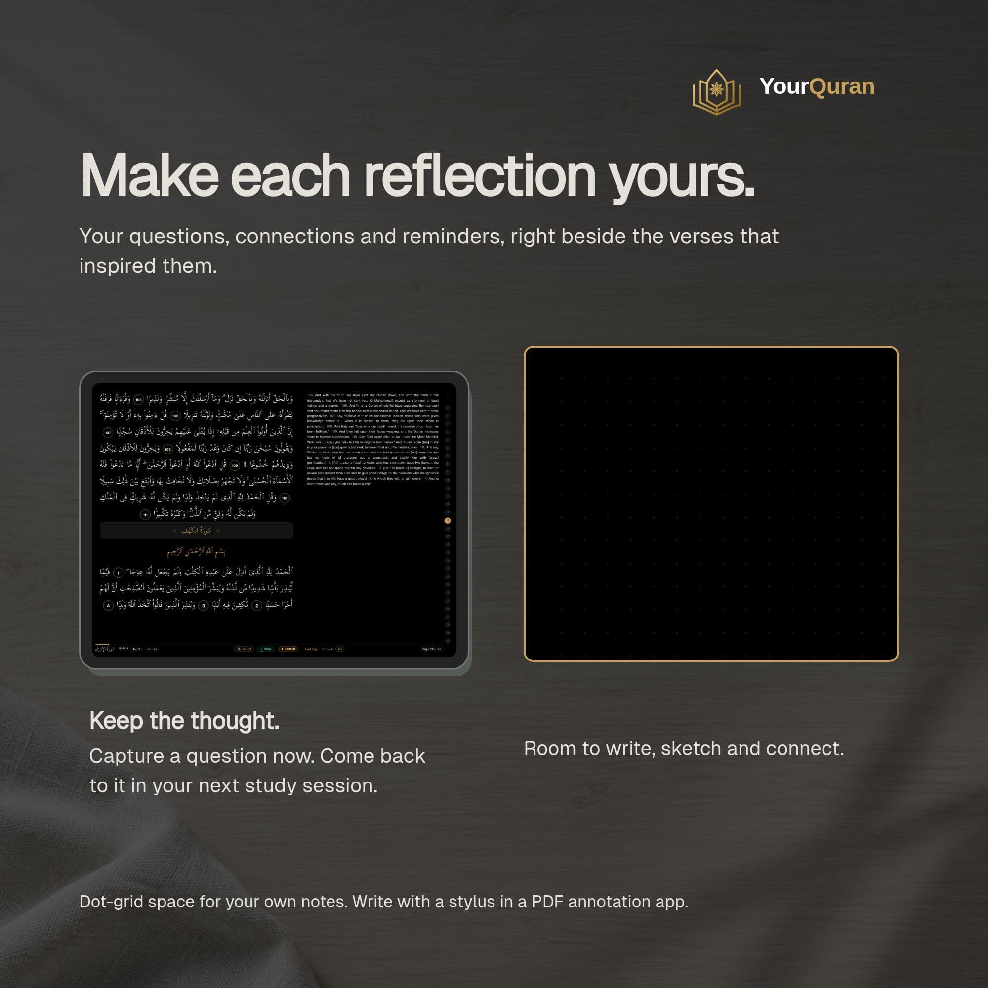 OLED Midnight Quran Study Companion – Arabic, English, Notes (Digital Download) - image 5