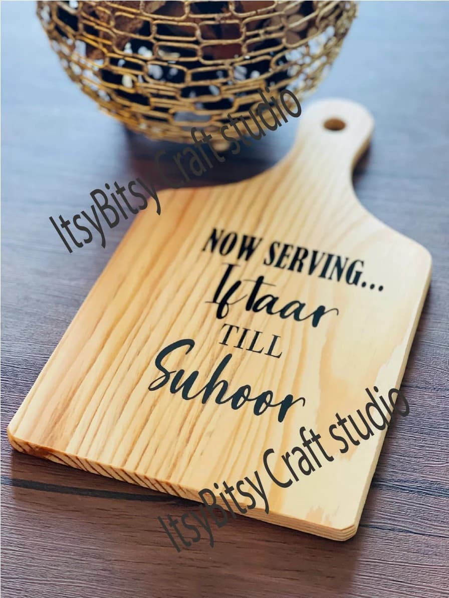 Ramadan Charcuterie Board: Wood Iftar/Suhoor Decor - image 4