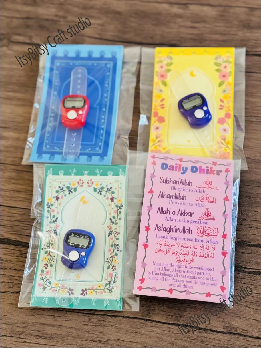 Colorful tasbeeh counter
Muslim counter
Muslim dhikr card
Muslim Zikar card
Ameen gift
Bismillah gift
Dhikr gift set
Kids gift set
Islamic gift set
Islamic kids favors
Islamic party favors
Islamic school favors
Islamic kids gift
Islamic dhikr card
Islamic zikr card
Dua tasbeeh counter
dua tasbeeh
prayer counter