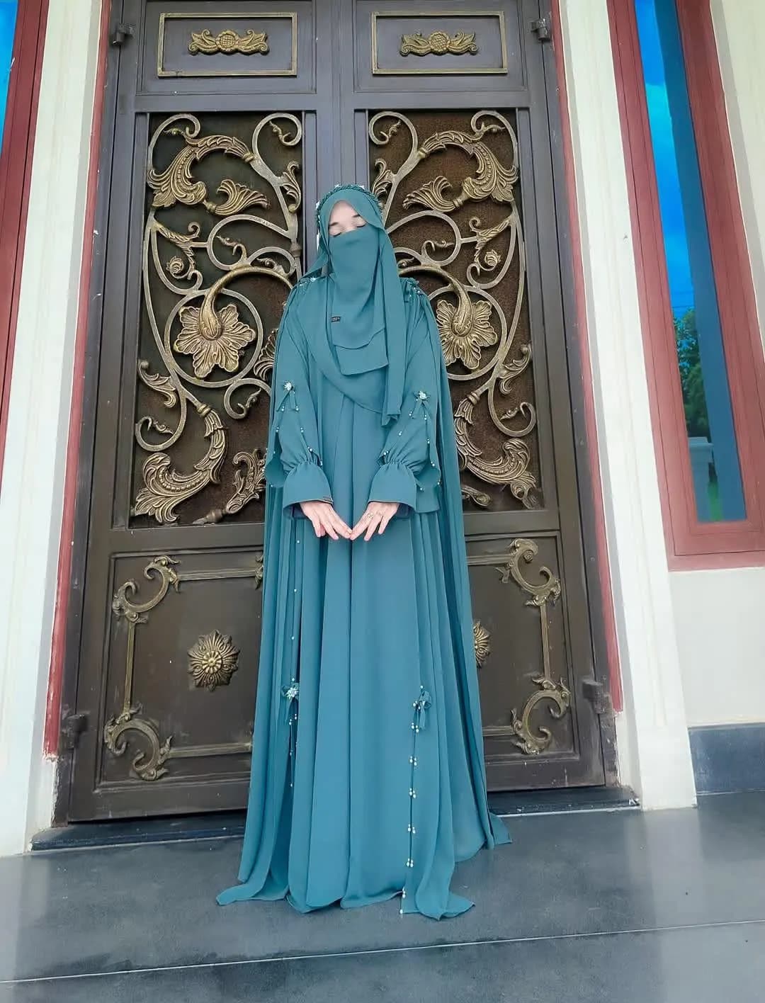 Custom Made Abaya - Muslimah Abaya Set Hijab Niqab - Islamic Dress for Muslim Women - image 4