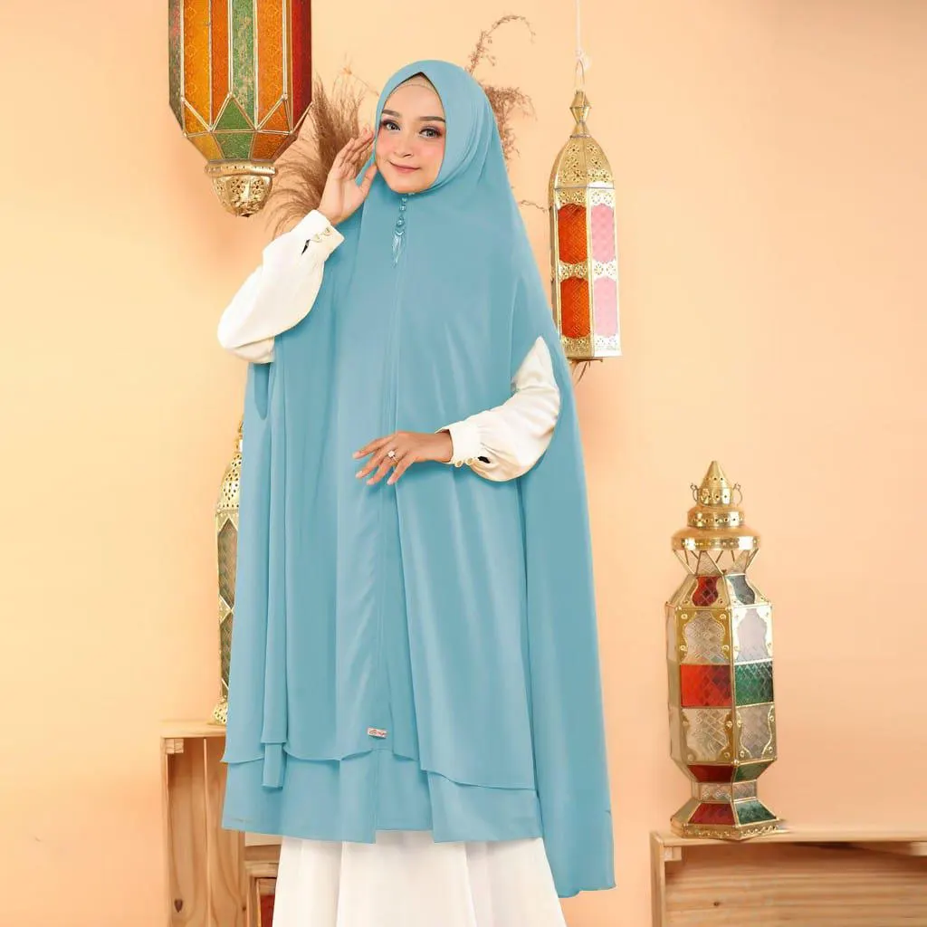 Instant Syari Hijab with Soft Pad – Long khimar hijab prayer for Muslim women - image 3