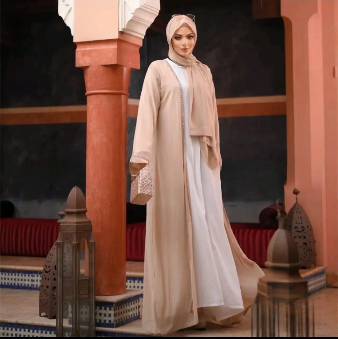 Beaded Abaya Set: Islamic Prayer Clothes, Hajj & Umrah Outfit - image 4