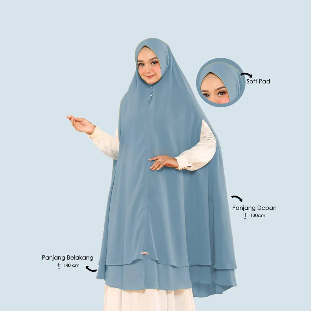 Instant Syari Hijab with Soft Pad – Long khimar hijab prayer for Muslim women - image 2