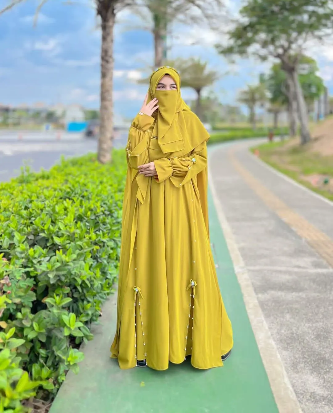 Custom Made Abaya - Muslimah Abaya Set Hijab Niqab - Islamic Dress for Muslim Women - image 3