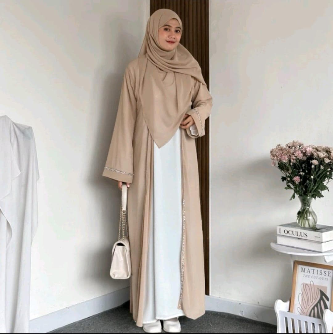 Beaded Abaya Set: Islamic Prayer Clothes, Hajj & Umrah Outfit - image 2