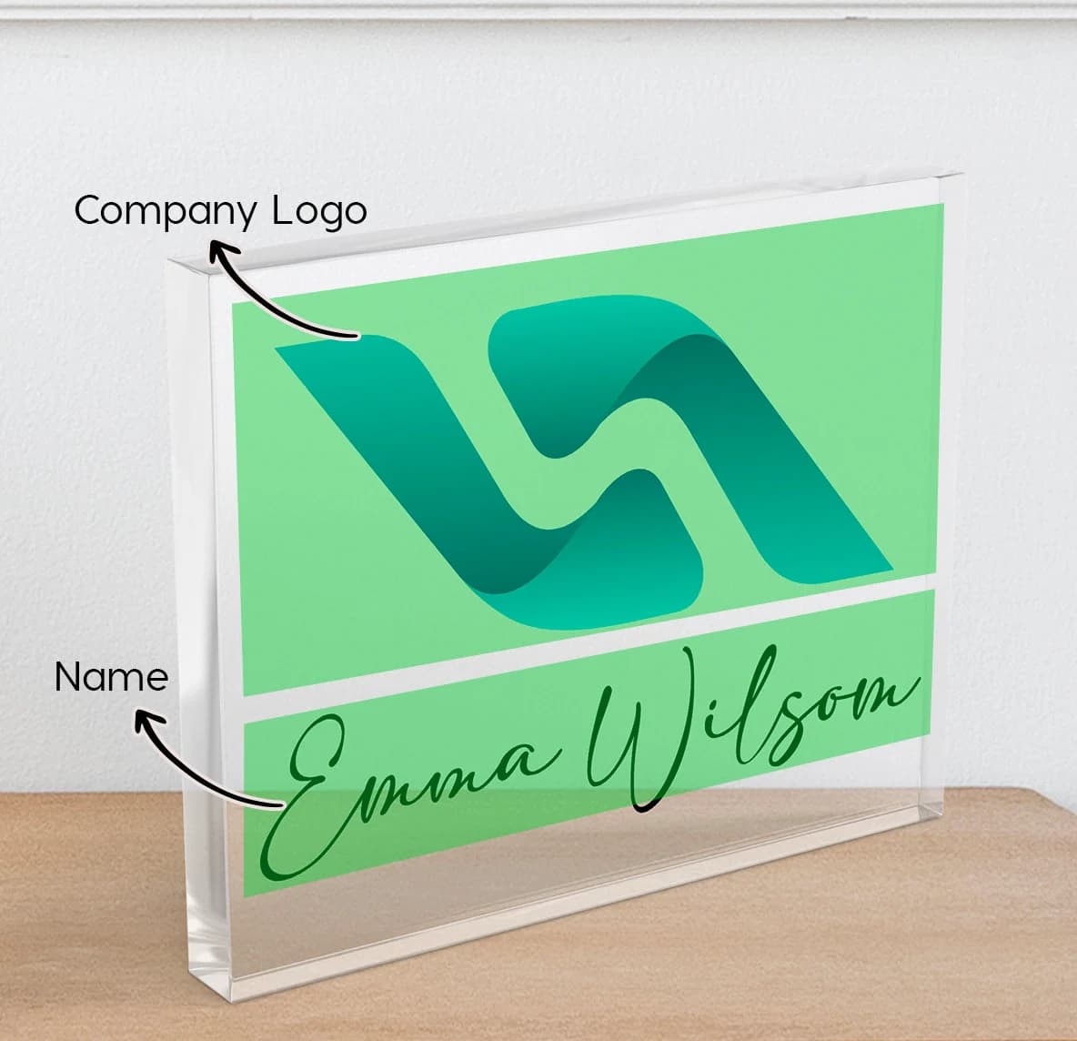 Desk Name Plate, Custom Name Sign, Personalized Acrylic Desk Name, Customized Desk Name Stand, Executive Personalized Desk Name Plate Stand - image 3