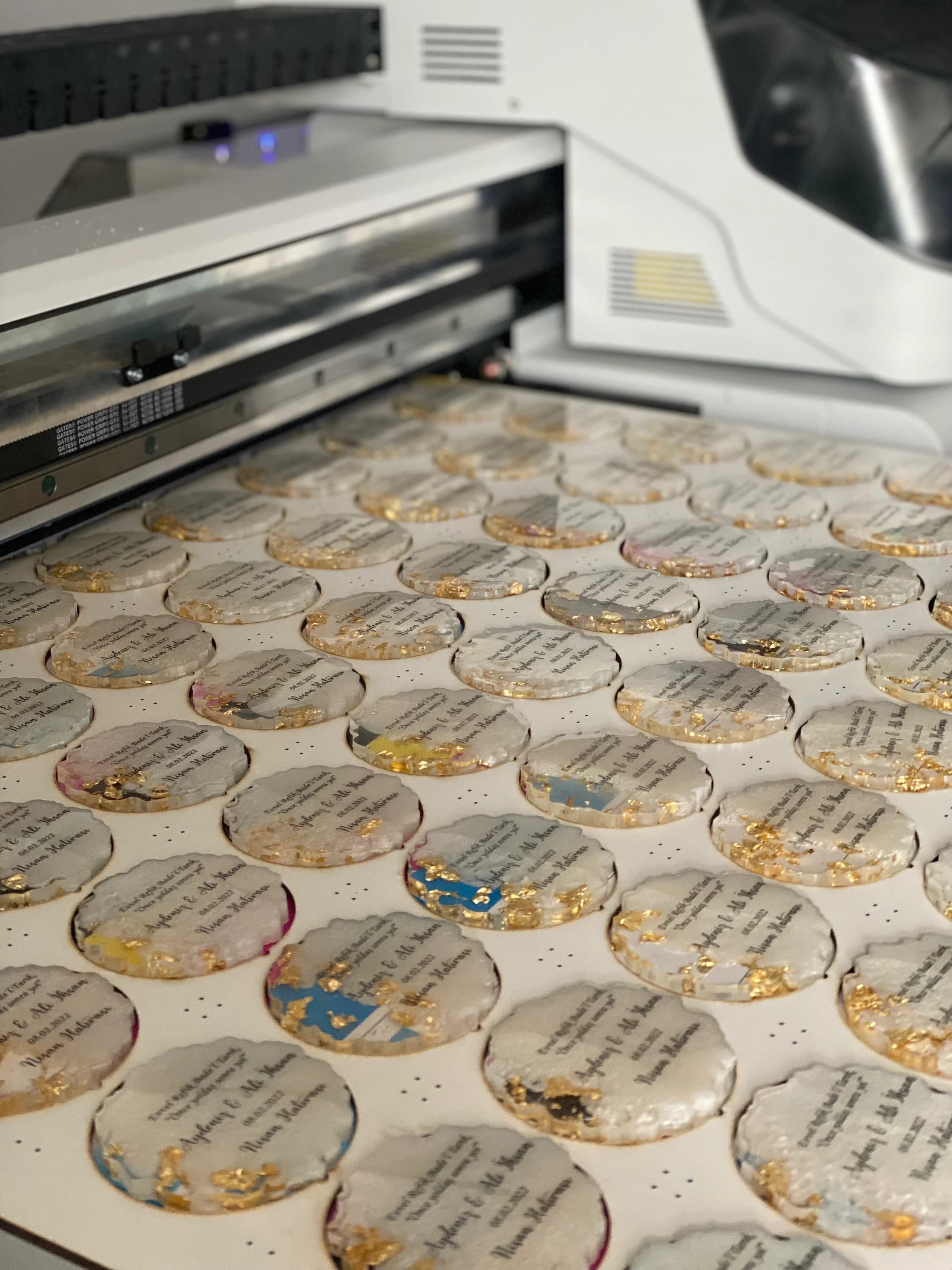 Golden Luxury Magnet, Wedding Favors,Personalized Gift Epoxy Magnet,Engagement Favors,Epoxy Magnet,Anniversary Favors,Islamic Favors Magnet - image 3