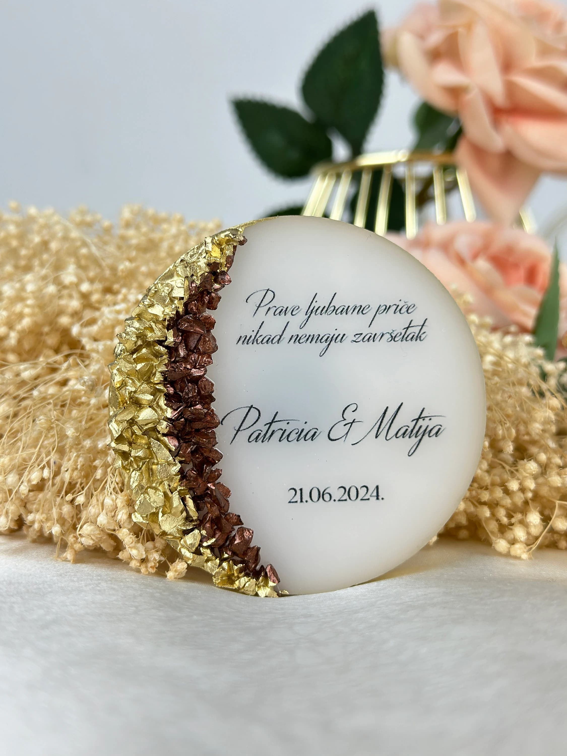 Custom Name Wedding Magnet, Wedding Favors, Engagement Favors, Anniversary Favors, Magnet Favors for Guest, Personalized Favors Bulk Magnet - image 5