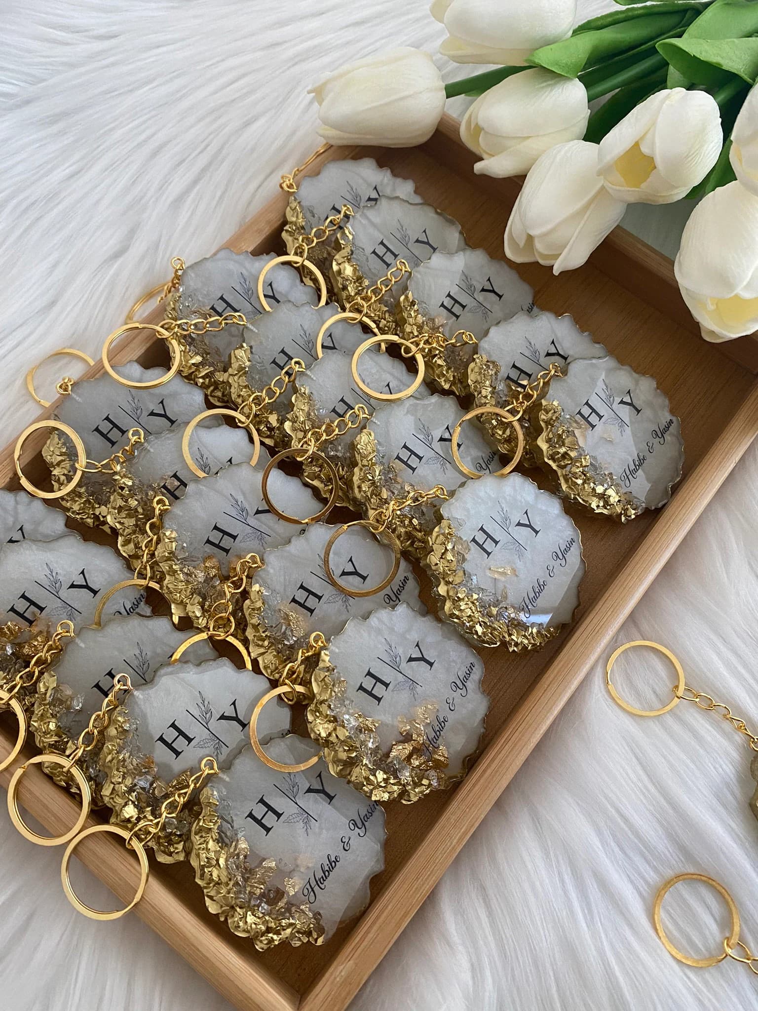 Wedding Favor, Wedding Keychain, Epoxy keychain , Engagement Favor, Anniversary Favor, Henna Favor; Henna Night Gift - image 4