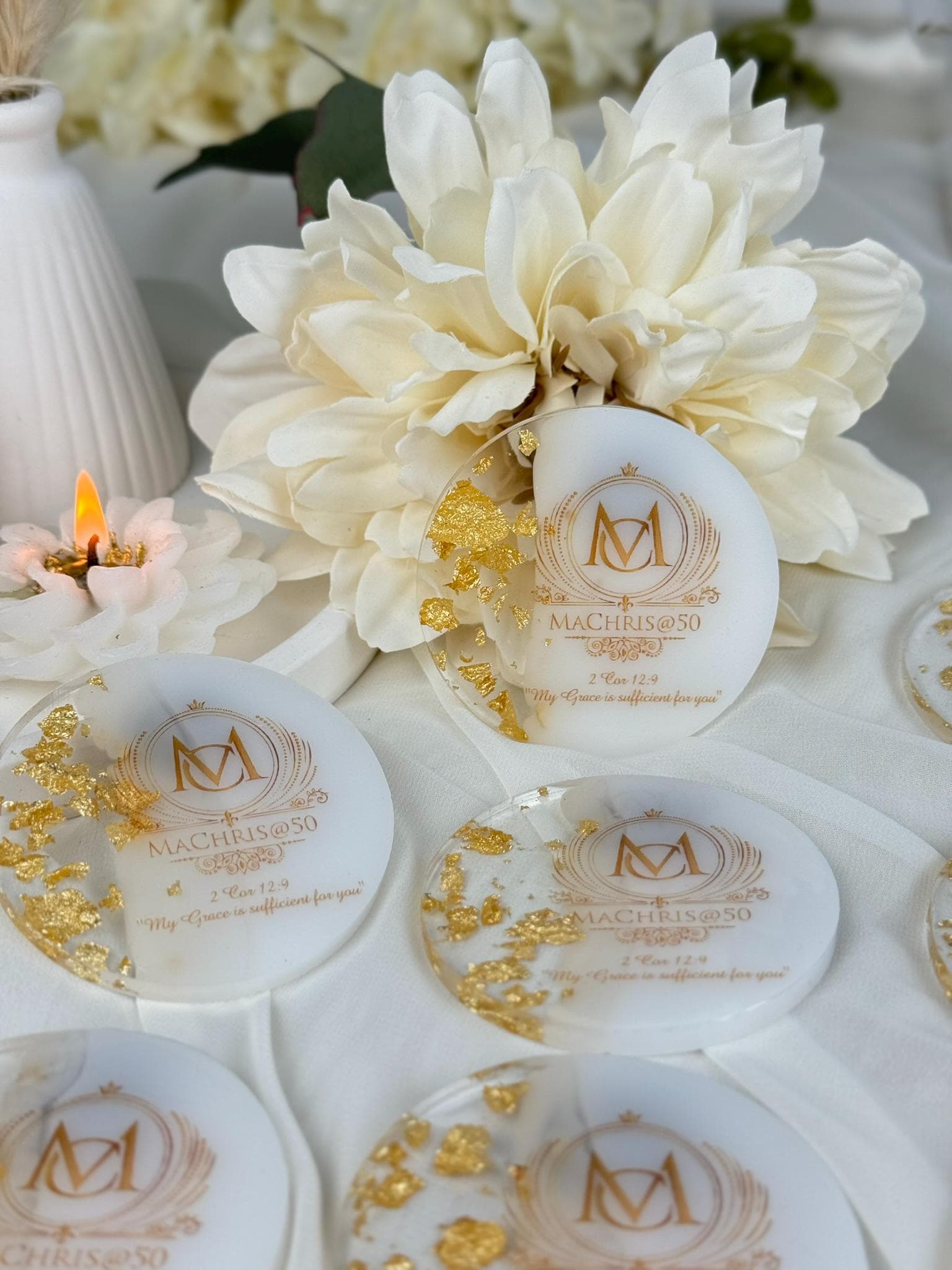 Golden Luxury Magnet, Wedding Favors,Personalized Gift Epoxy Magnet,Engagement Favors,Epoxy Magnet,Anniversary Favors,Islamic Favors Magnet - image 5
