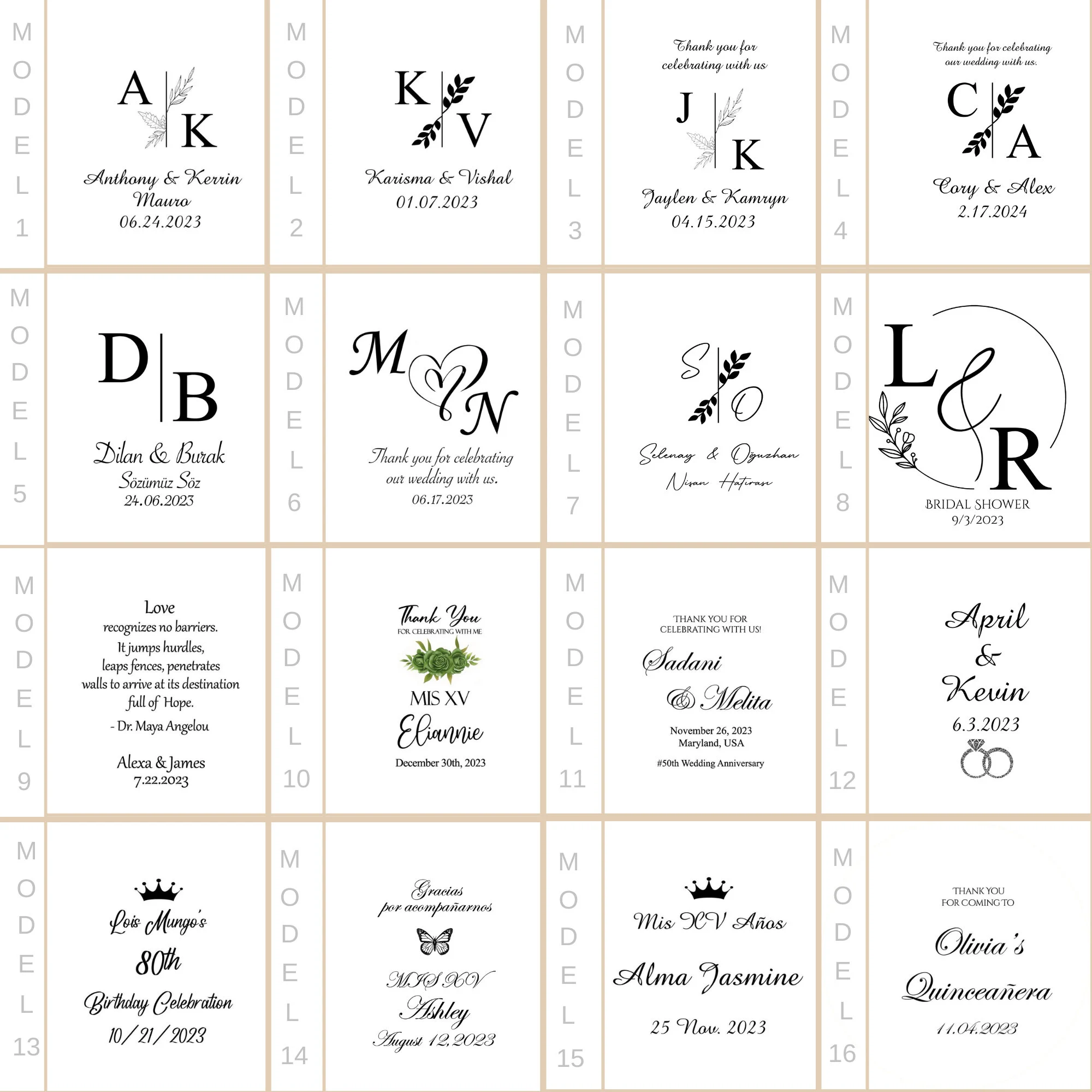 Personalized Epoxy Magnet & Chocolate Wedding Favor Set - image 5