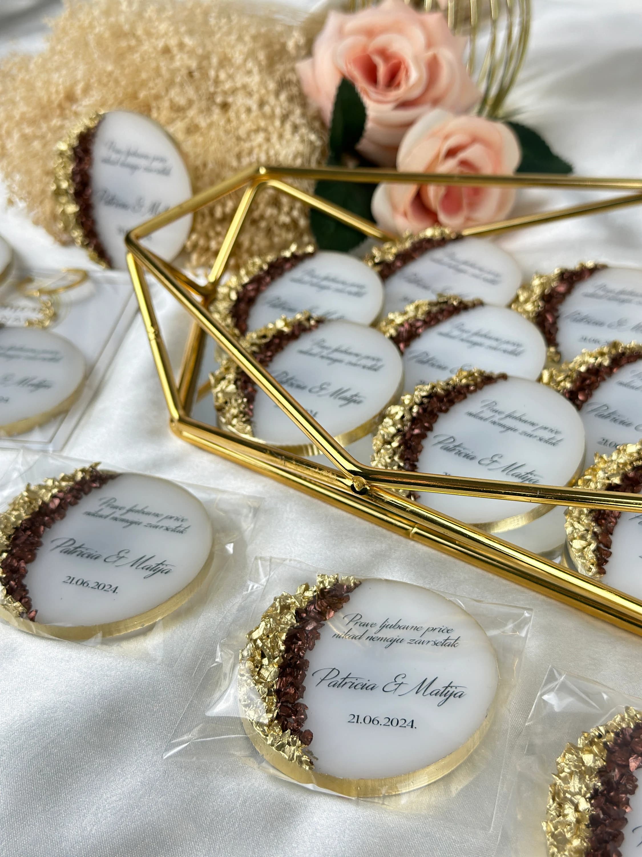 Custom Name Wedding Magnet, Wedding Favors, Engagement Favors, Anniversary Favors, Magnet Favors for Guest, Personalized Favors Bulk Magnet - image 3