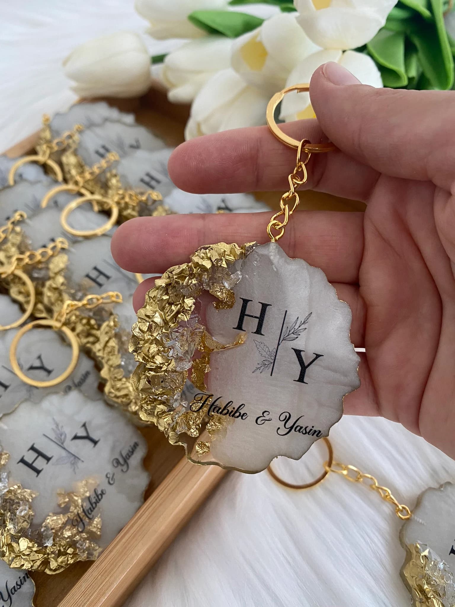 Wedding Favor, Wedding Keychain, Epoxy keychain , Engagement Favor, Anniversary Favor, Henna Favor; Henna Night Gift - image 5