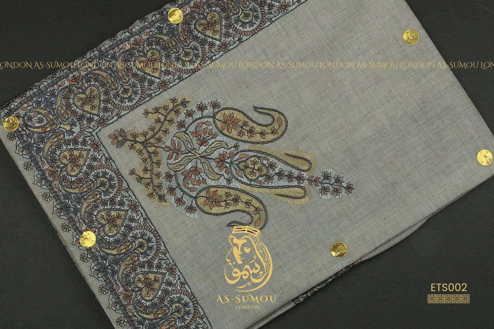 Authentic Rare Yemeni Shemagh Embroidered Scarf Amazing Keffiyeh Imamah Ghutra Arab Men Scarves Perfect Gift One-of-One Design شال يمني - image 2