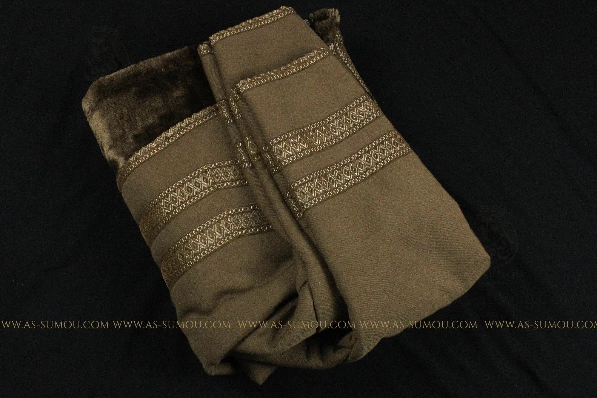 Rare Brown Men’s Farwa Bisht Arabian Coat Fur Lined Warm Winter Coat Arabic Abaya Quality Arab Attire Mishla Farwah فروة فروات شتوية رجالي - image 4