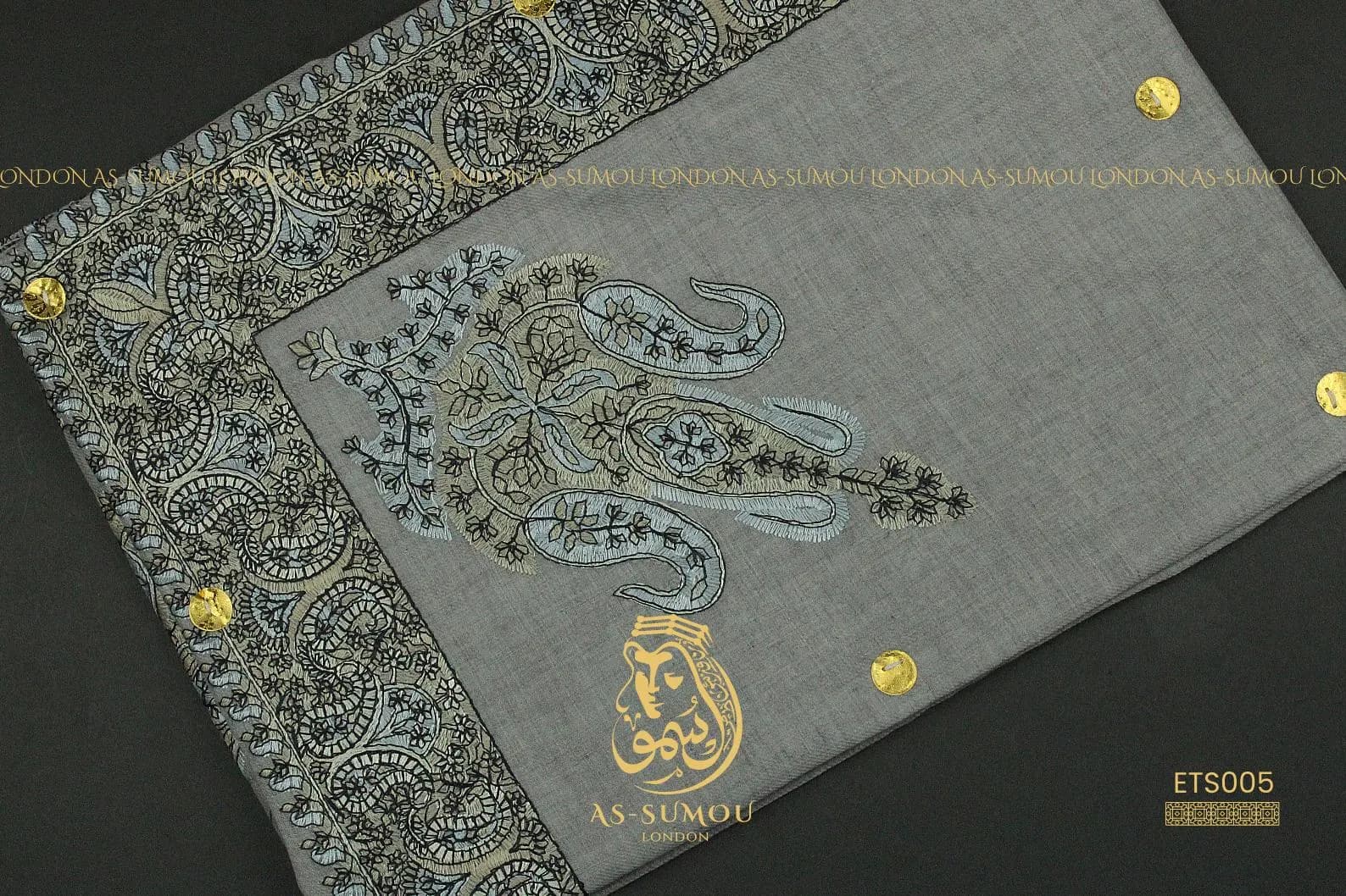 Authentic Rare Yemeni Shemagh Embroidered Scarf Amazing Keffiyeh Imamah Ghutra Arab Men Scarves Perfect Gift One-of-One Design شال يمني - image 5