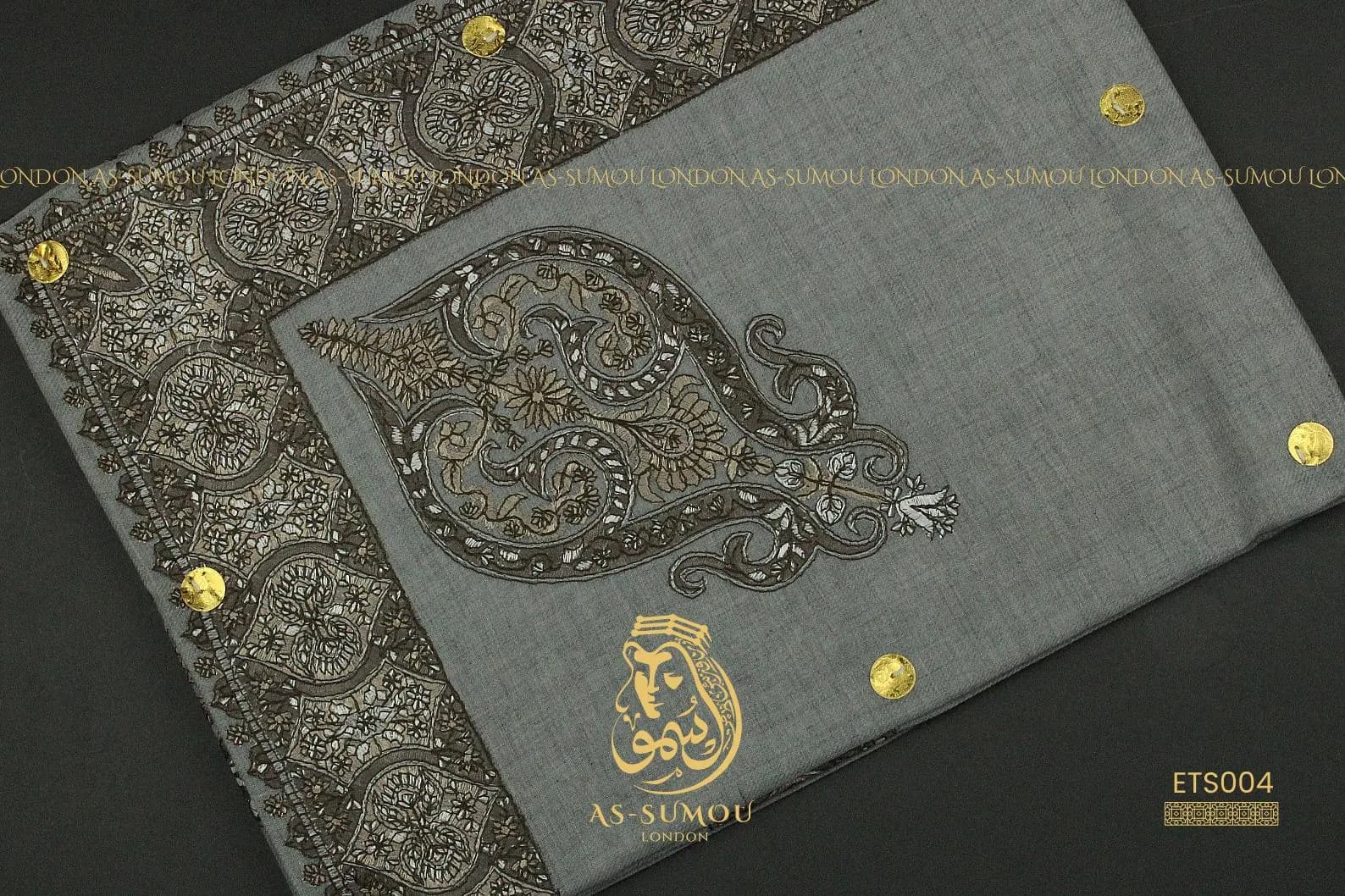 Authentic Rare Yemeni Shemagh Embroidered Scarf Amazing Keffiyeh Imamah Ghutra Arab Men Scarves Perfect Gift One-of-One Design شال يمني - image 4
