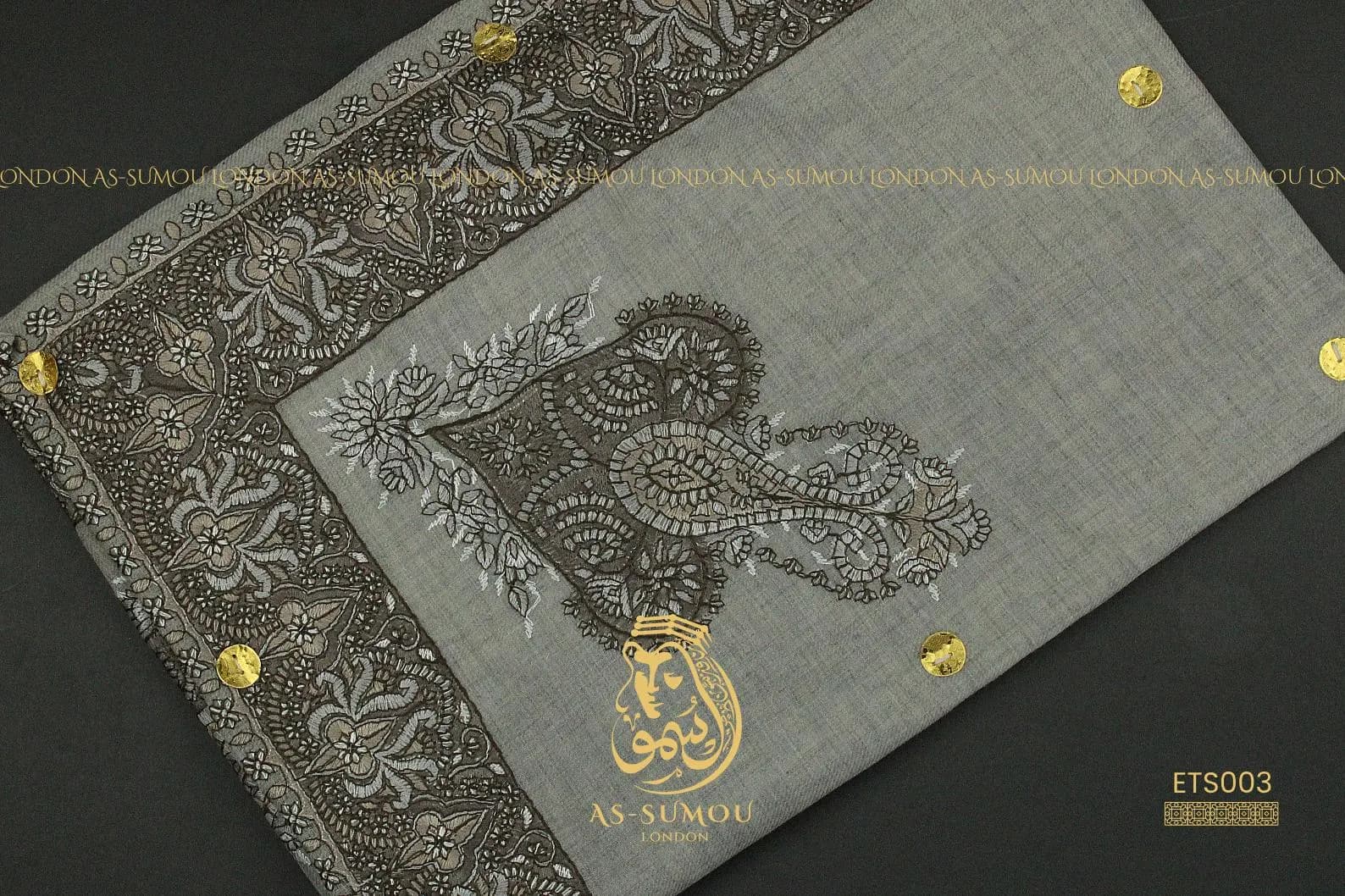 Authentic Rare Yemeni Shemagh Embroidered Scarf Amazing Keffiyeh Imamah Ghutra Arab Men Scarves Perfect Gift One-of-One Design شال يمني - image 3