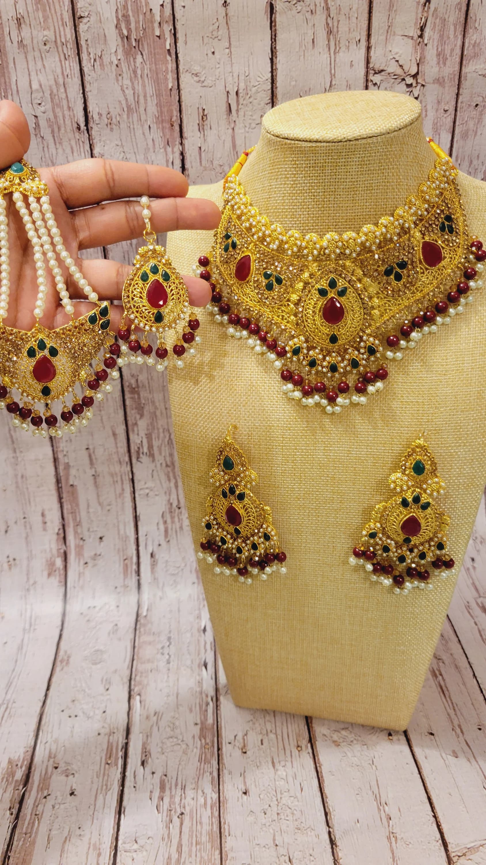 Vintage Indian style bridal set - image 4