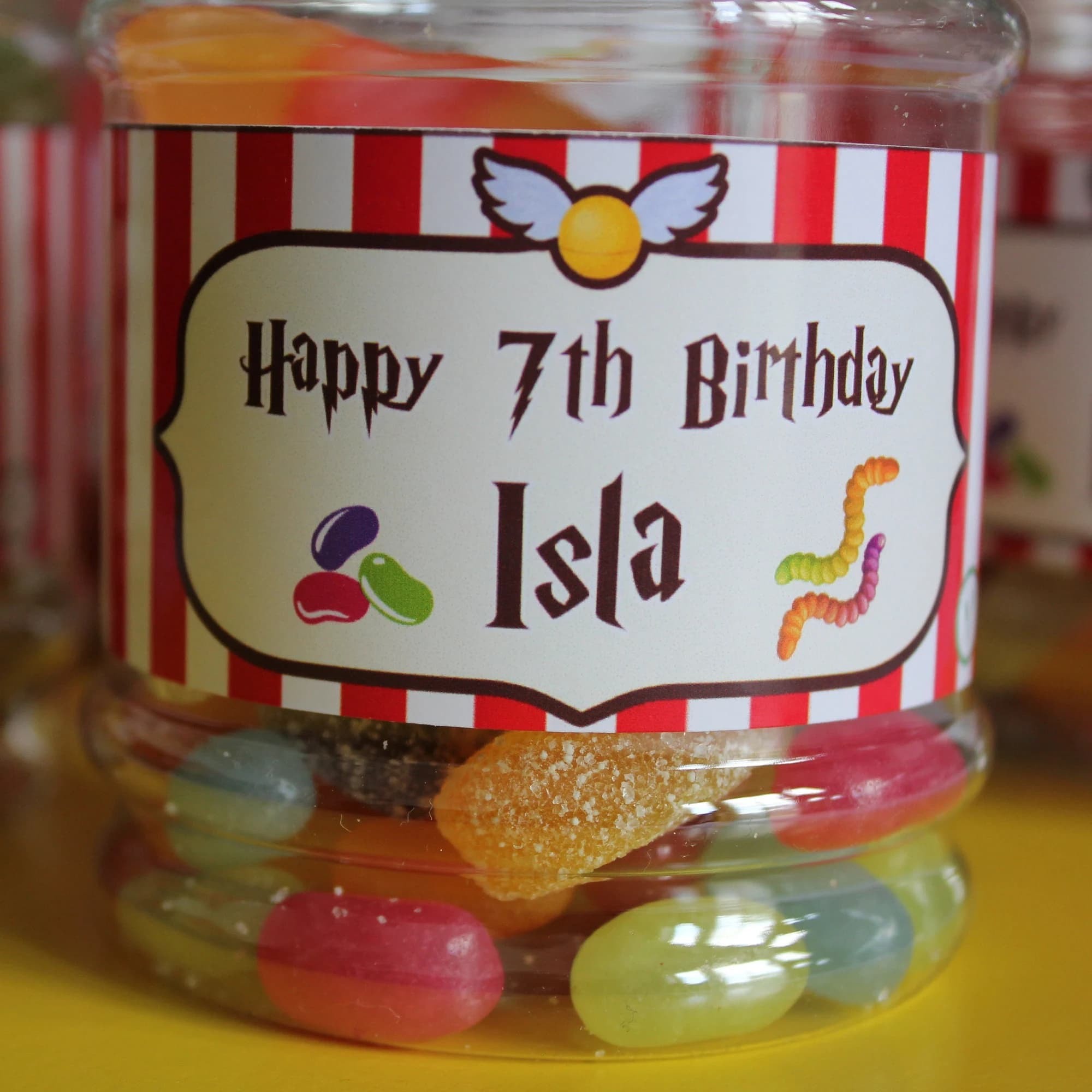 Personalised Mini Party Sweet Jars - image 2