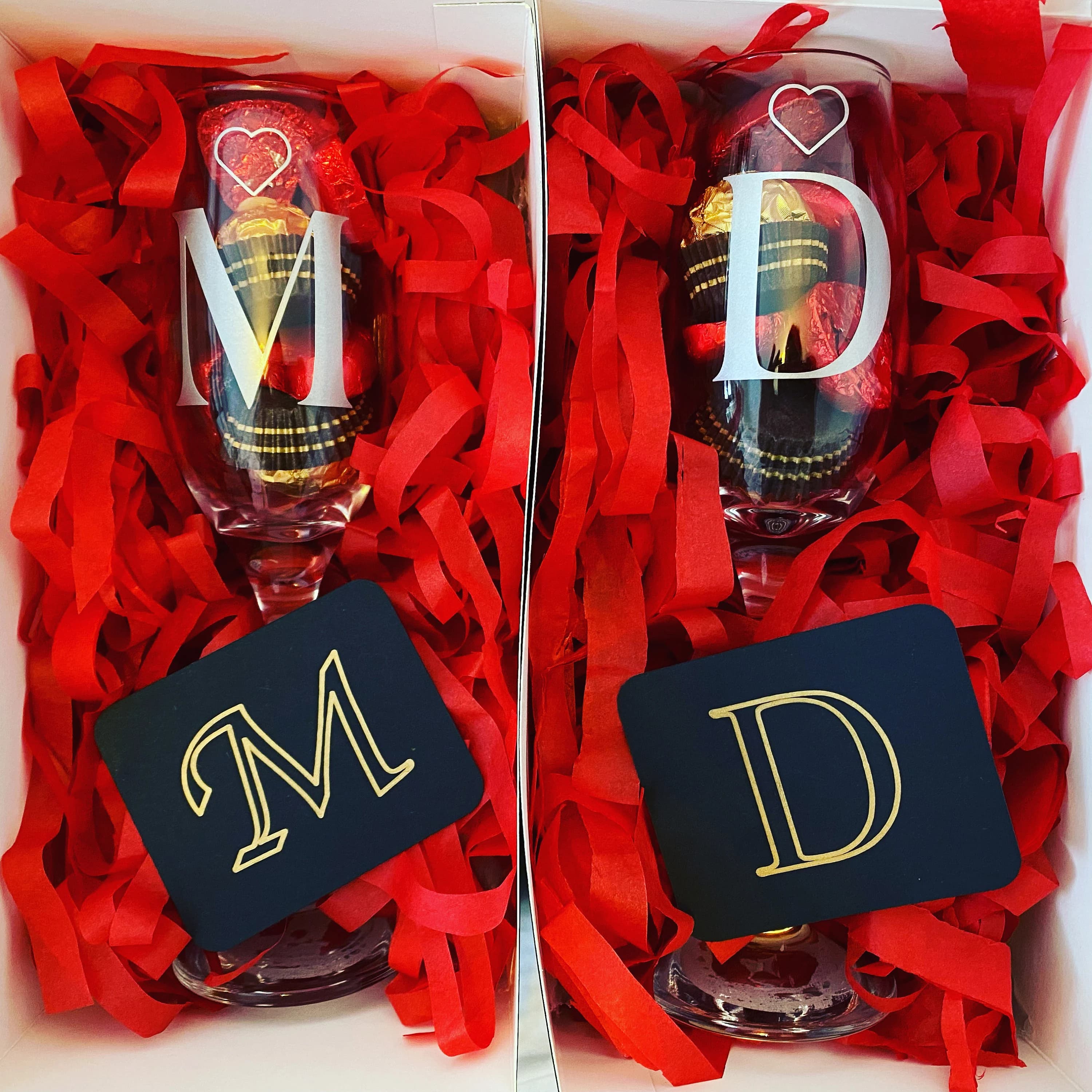 Personalized Glass & Sweets Gift Set: Valentine's Day Treat - image 5