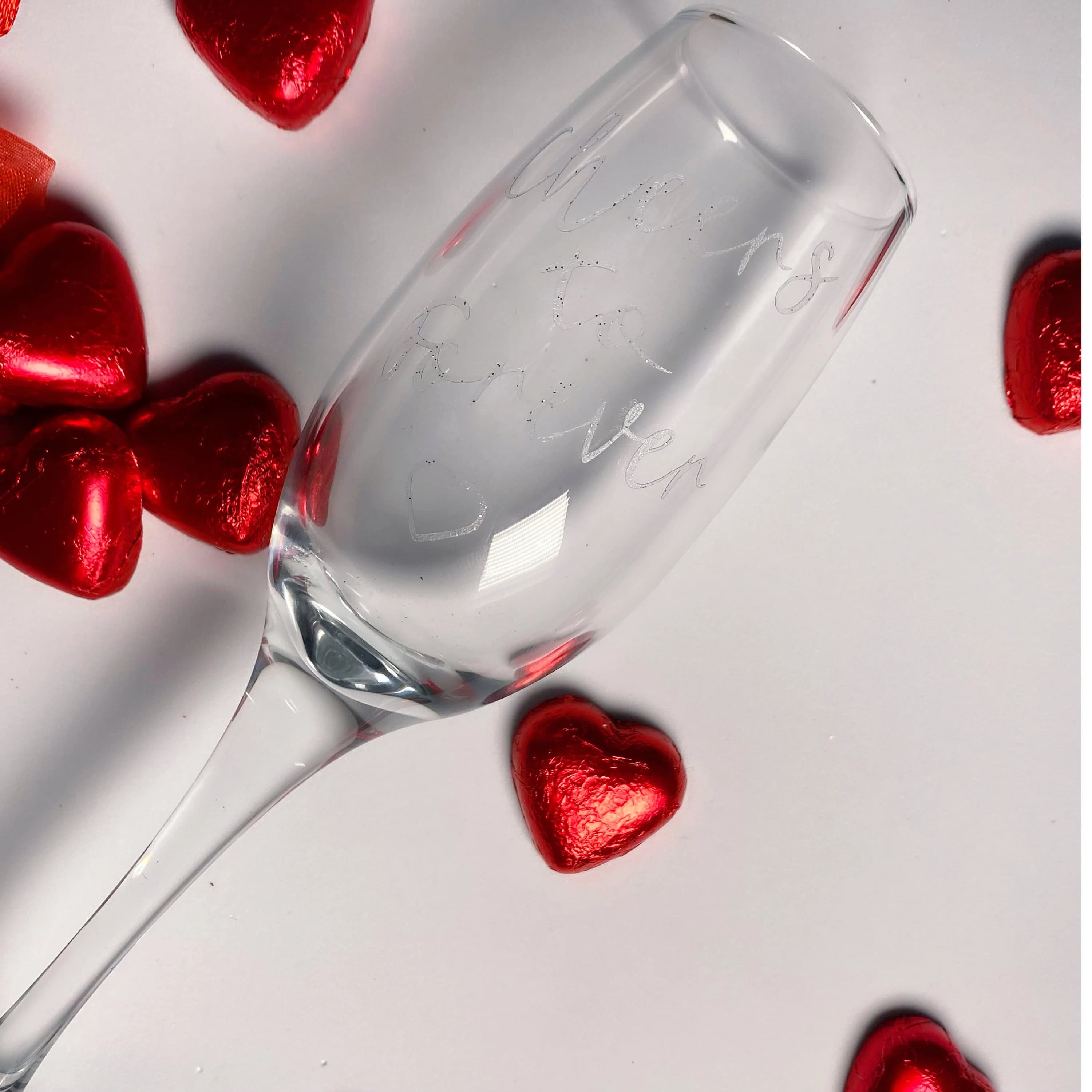 Personalized Glass & Sweets Gift Set: Valentine's Day Treat - image 3