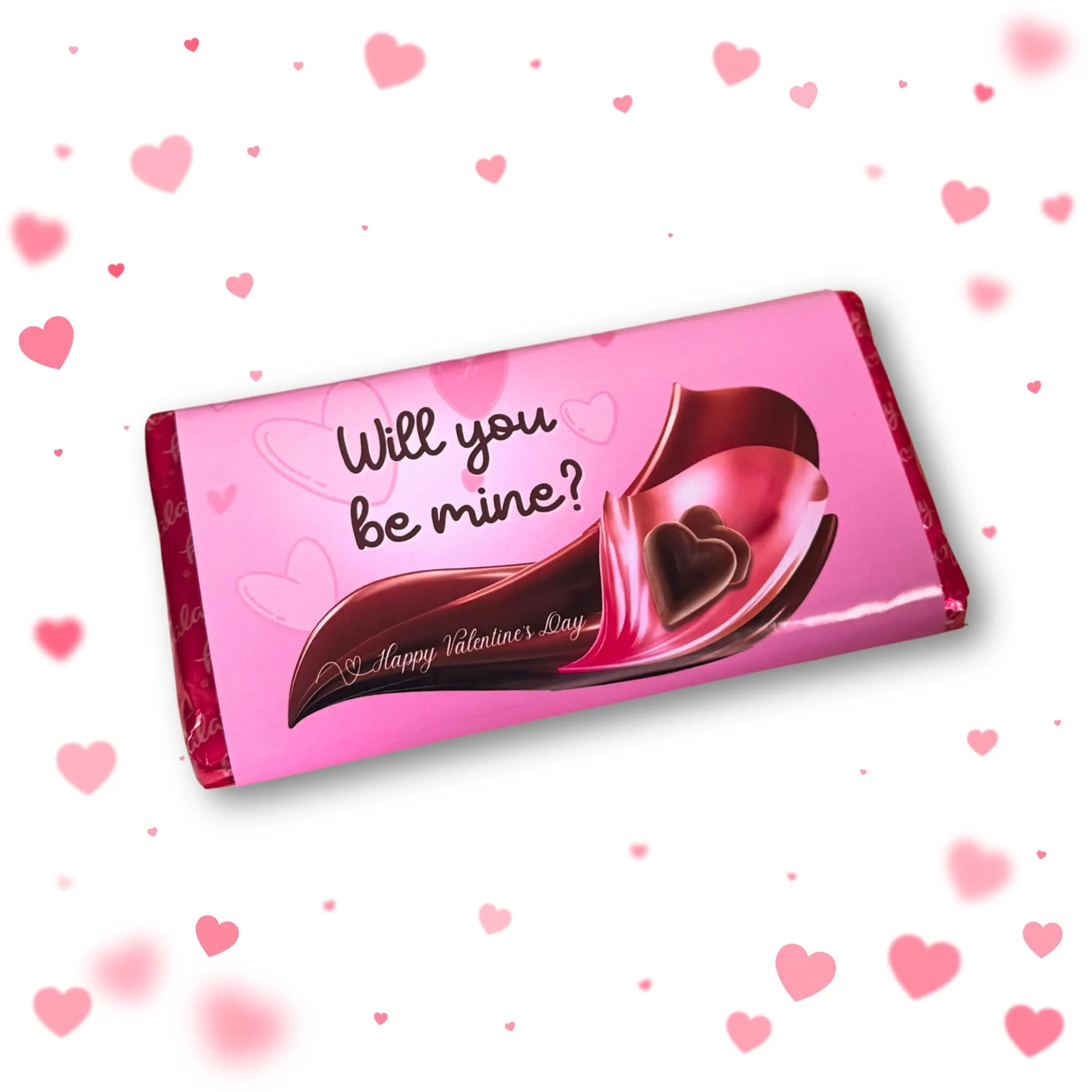 Pink Valentines Personalised Galaxy Bar Wrapper - WRAPPER ONLY - image 3
