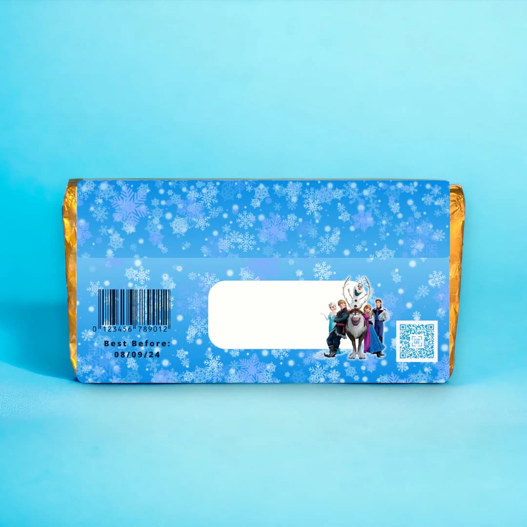 Children's Personalised Ice Princess Galaxy Chocolate Gift, Chocolate Wrapper - image 3