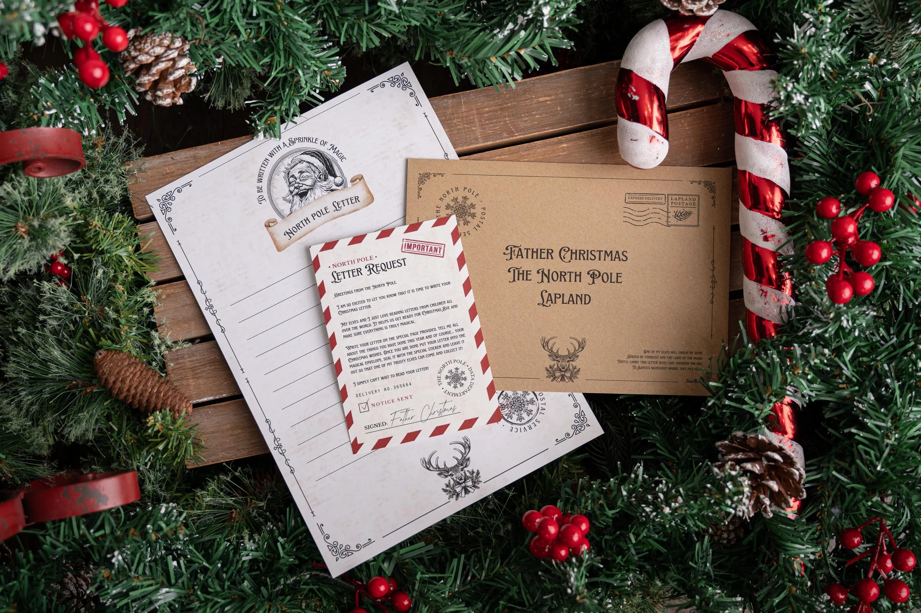 Christmas Letter Request from The North Pole - Father Christmas or Santa Claus - Write Their Very Own Letter, Xmas Wish List - image 3