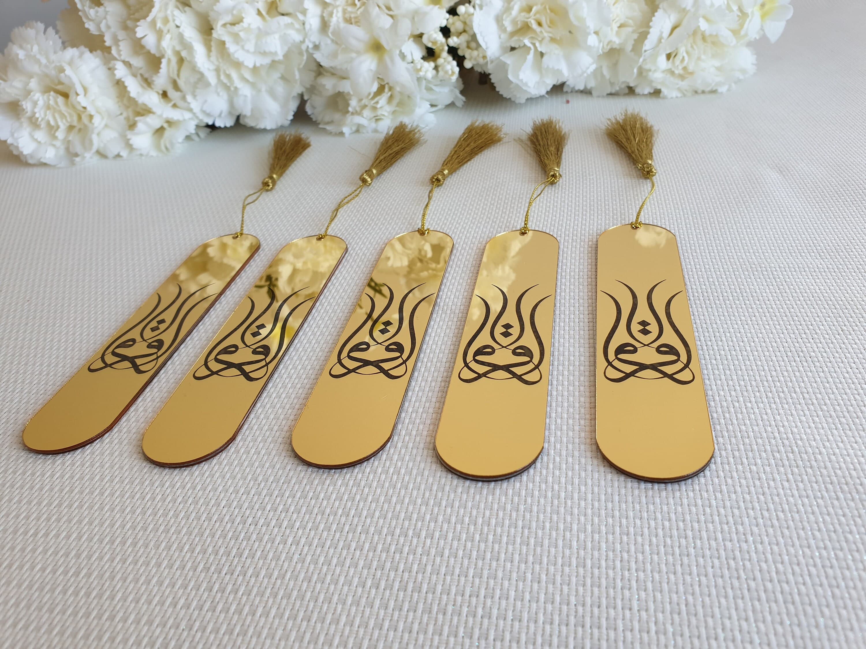 Acrylic Mirror Quran Bookmark: Islamic Gift with Tassel - image 5