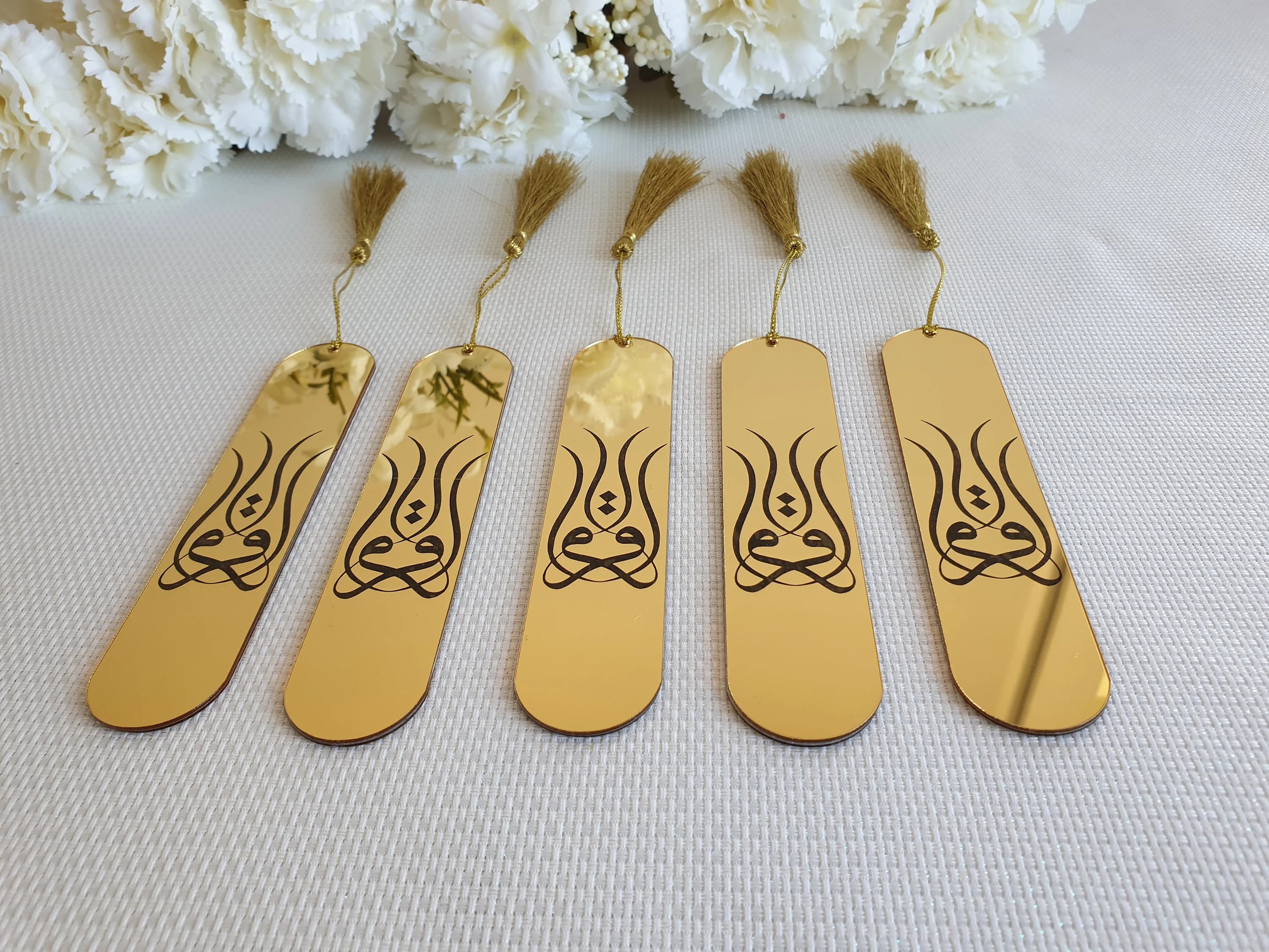 Acrylic Mirror Quran Bookmark: Islamic Gift with Tassel - image 4