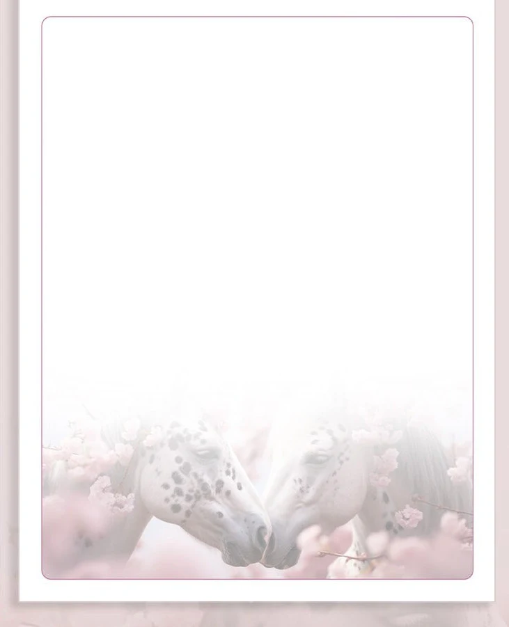 INSTANT Downloadable JW Stationery - Horses-2 - image 3
