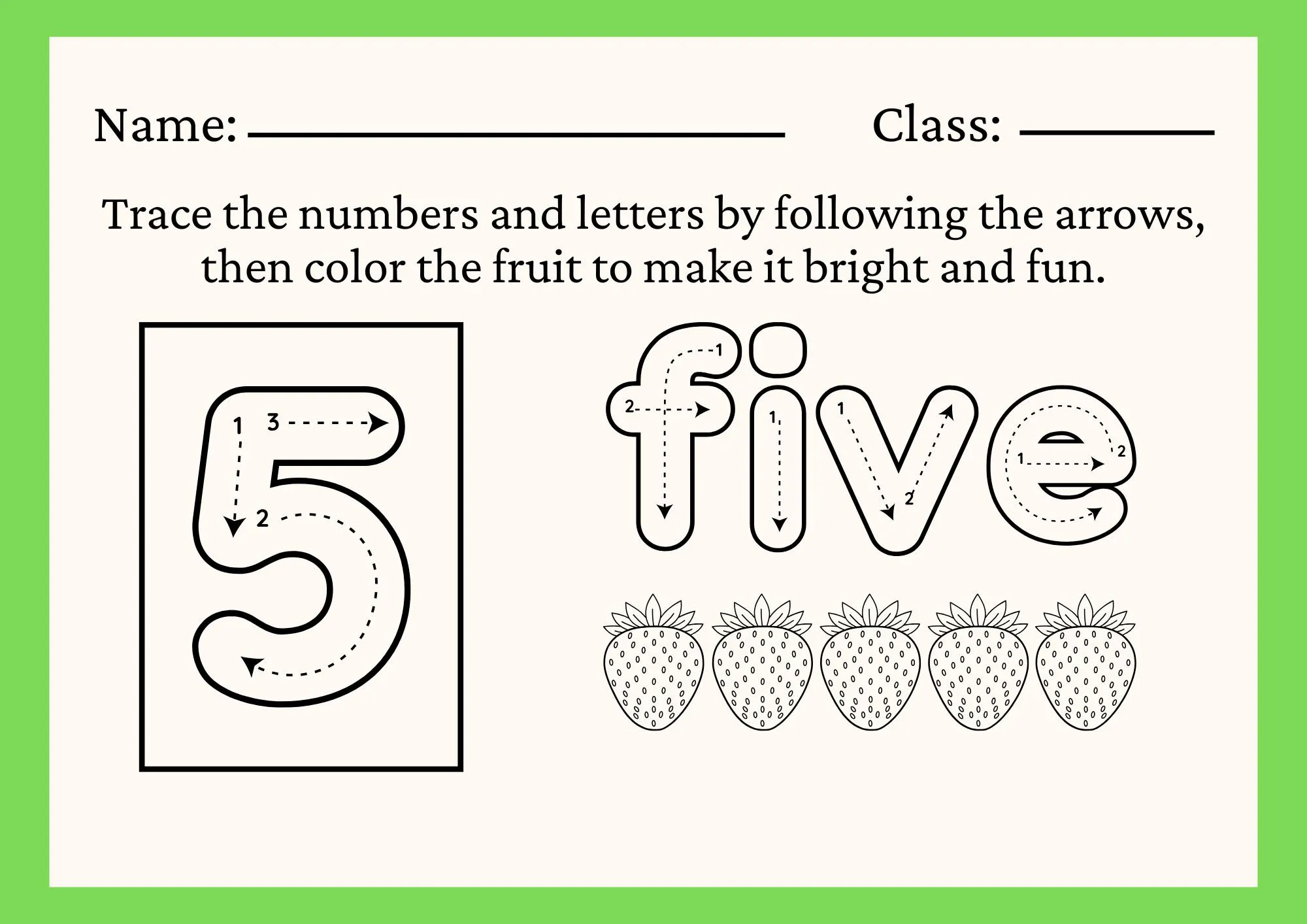Number Tracing Worksheets 1-9 Printable | Preschool Math Activities | Kids Trace and Color Worksheets | Homeschool Learning Pack - image 3
