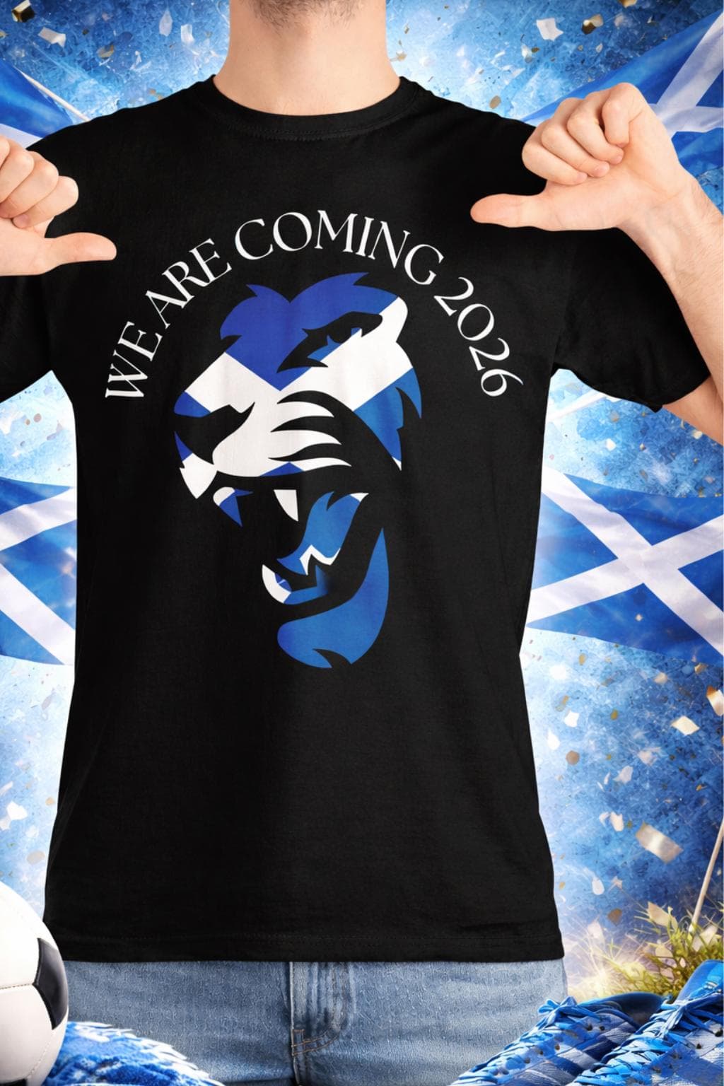 Scotland World Cup 2026 T-Shirt, Scottish Football Lion Tee - image 3