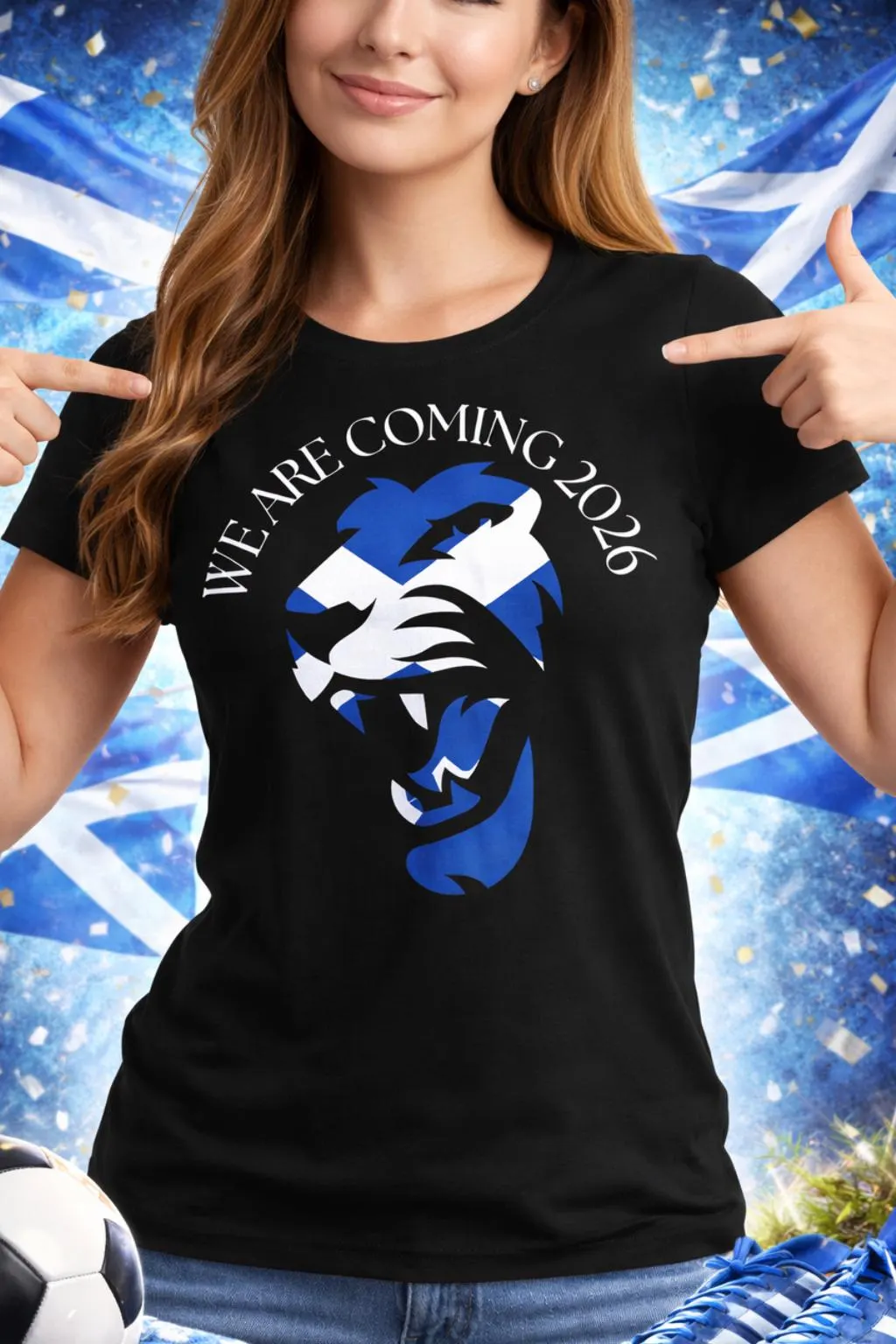 Scotland World Cup 2026 T-Shirt, Scottish Football Lion Tee - image 2
