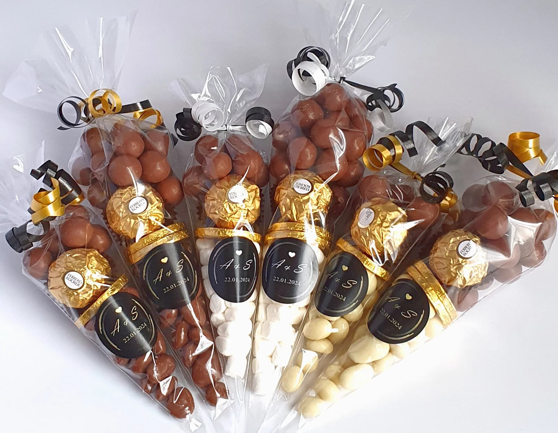 Luxury Gold Ferrero Rocher Sweet Cones | Wedding Favours | Party Favours | Chocolate Sweet Cones | Gifts | Party Bag Fillers | Occasions - image 4