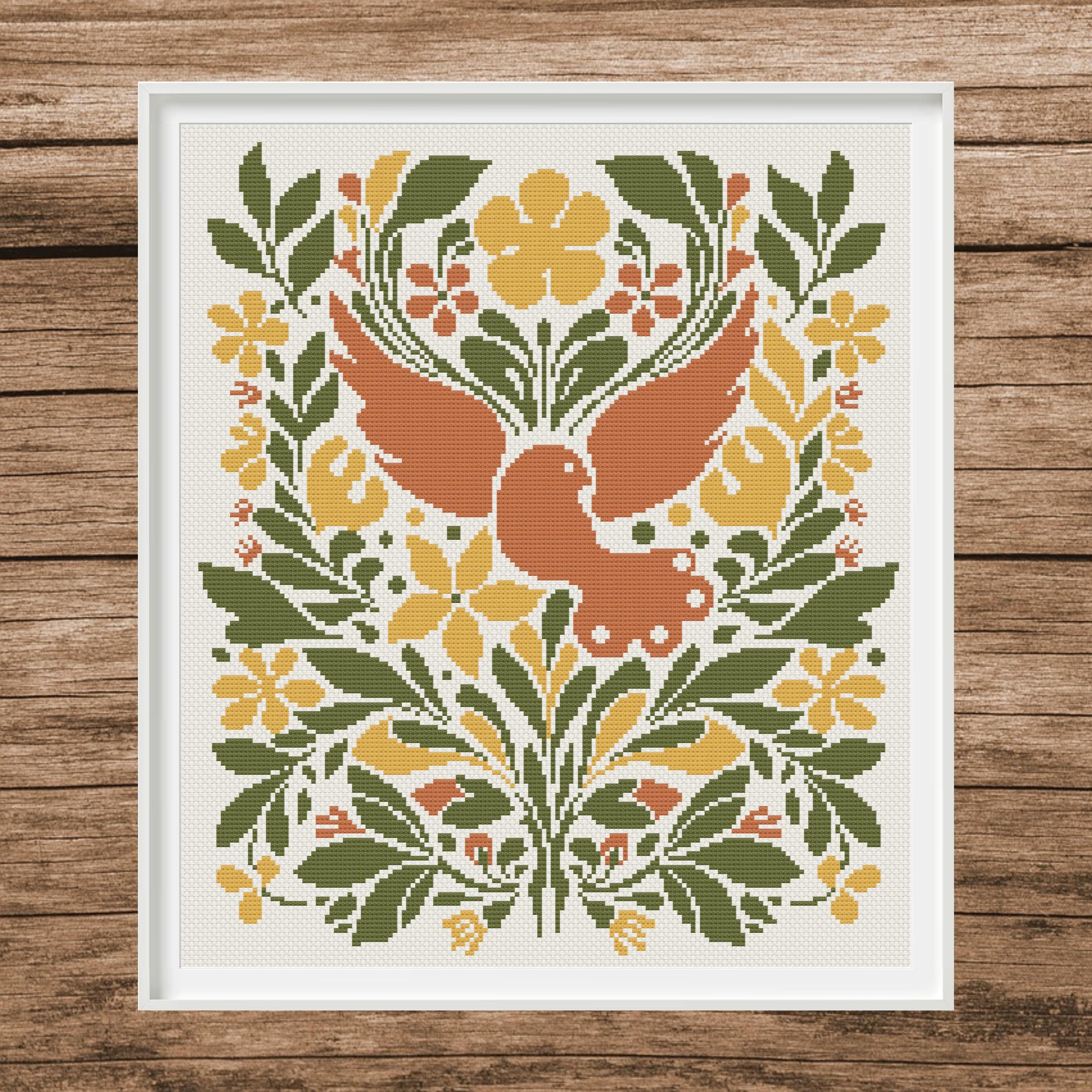 Boho Floral Cross Stitch Pattern Set | Sampler (PDF Download) - image 4
